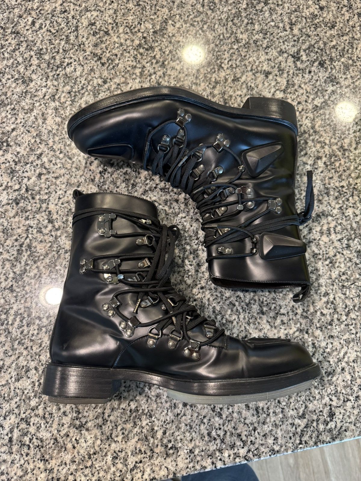 Raf Simons Raf Simons FW11 Multi-Lace Combat Boots EU40 Size US 7 / EU 40 - 12 Thumbnail