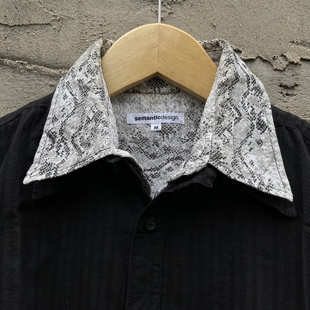 Japanese Brand Semantic design snake skin double layer Size US M / EU 48-50 / 2 - 6 Thumbnail