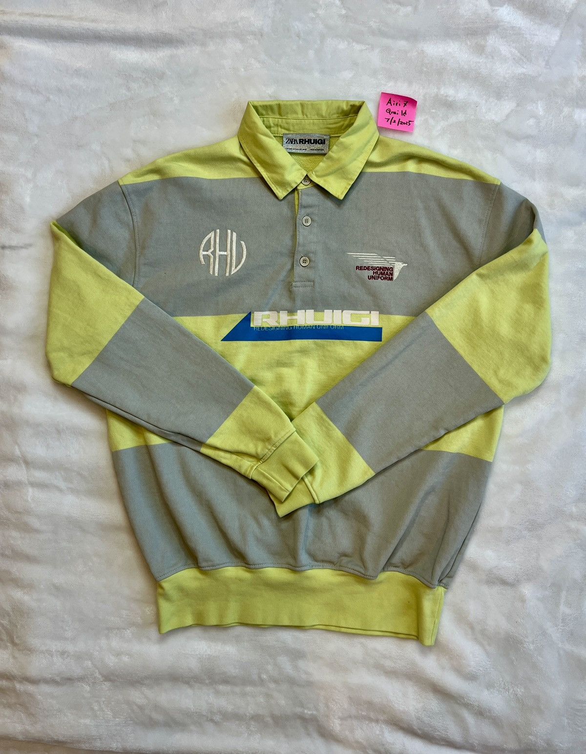 Rhude × Zara ZARA RHUIGI RHUDE Polo Shirt Long Sleeve Size US M / EU 48-50 / 2 - 2 Thumbnail