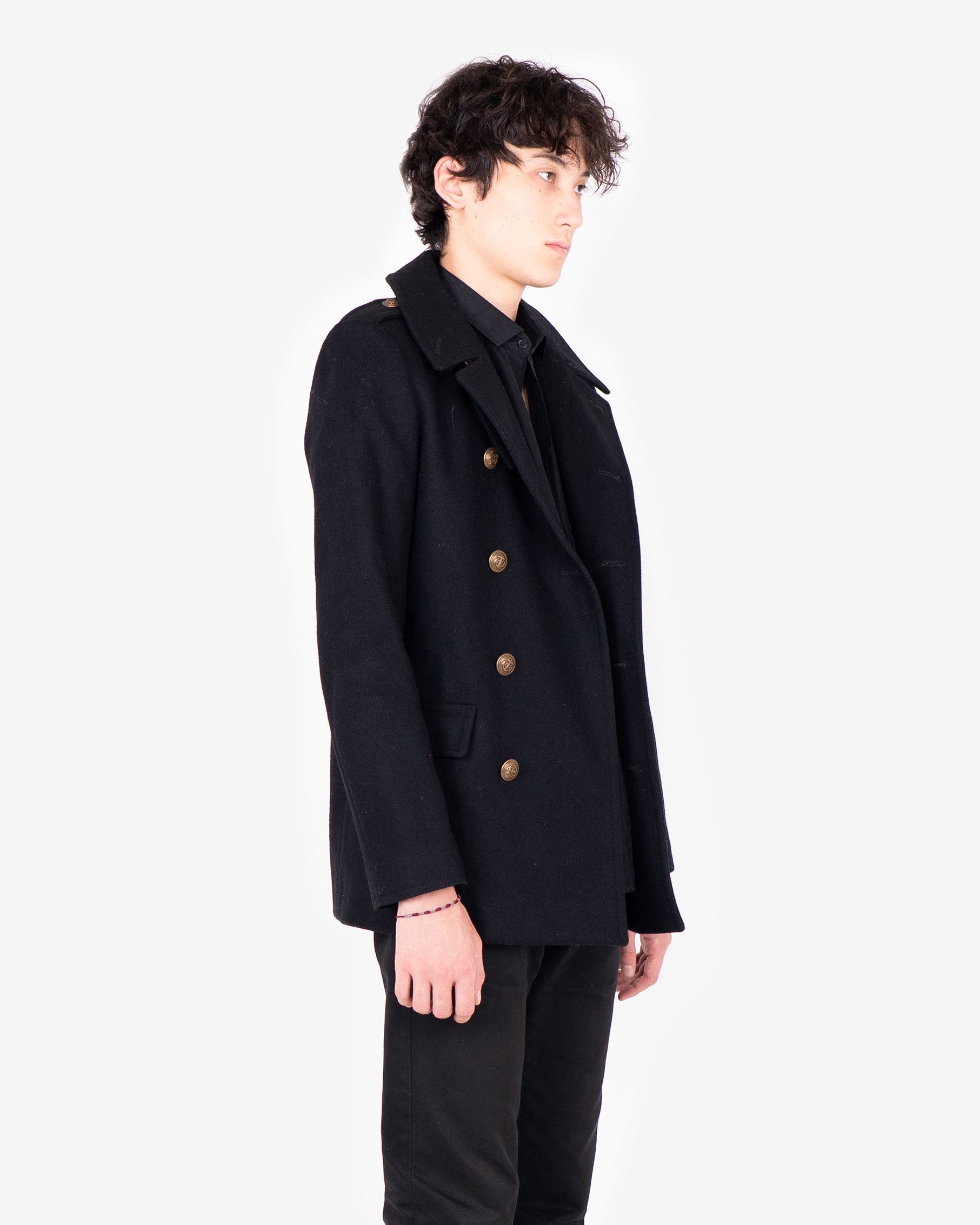 Saint Laurent Paris Wool Military Coat (FW13) Size US S / EU 44-46 / 1 - 4 Thumbnail