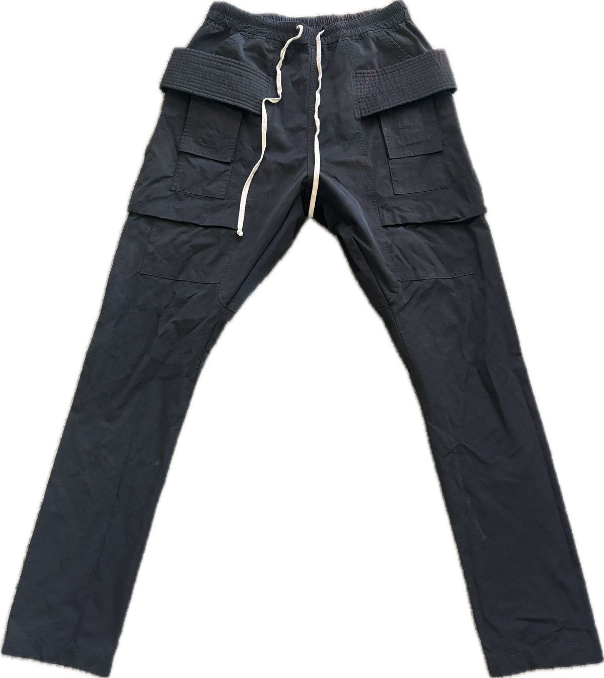 Rick Owens SS17 Rick Owens DRKSHDW Black Nylon Creatch Cargo Pants Size US 30 / EU 46 - 1 Thumbnail