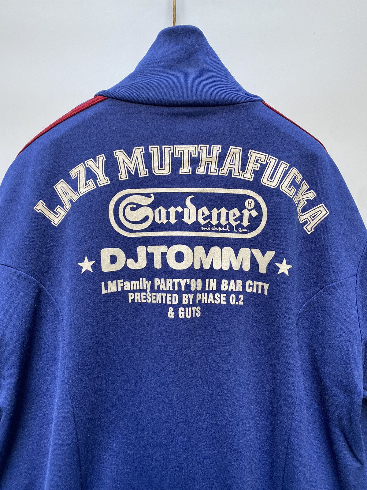 Adidas × Rap Tees × Vintage 1999 Adidas Lazy Muthafucka-DJ Tommy- Exclusive Track Jacket Size US M / EU 48-50 / 2 - 2 Thumbnail