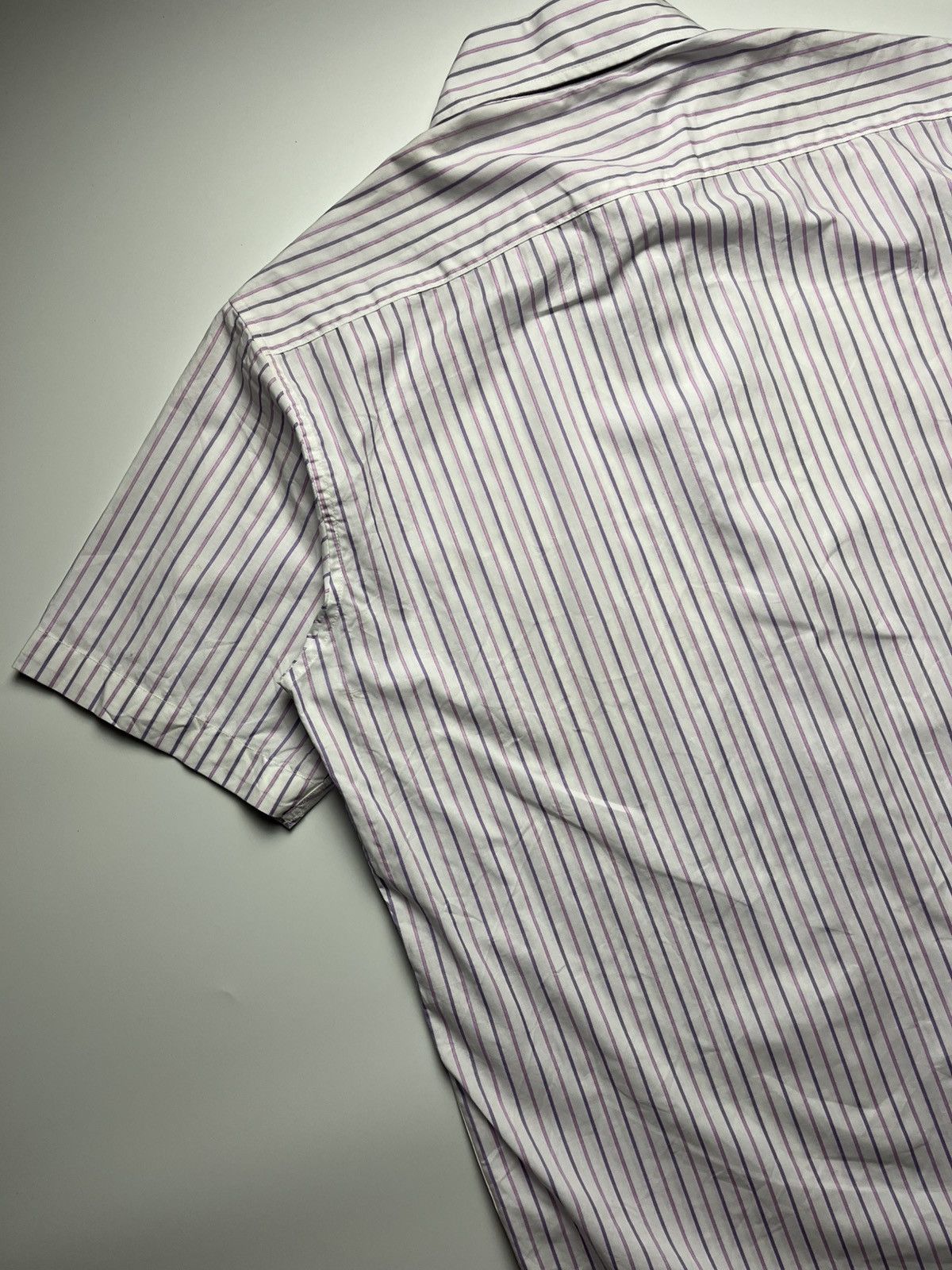 Hermes Hermès Short Striped Sleeve Button Down Shirt Size US M / EU 48-50 / 2 - 8 Thumbnail