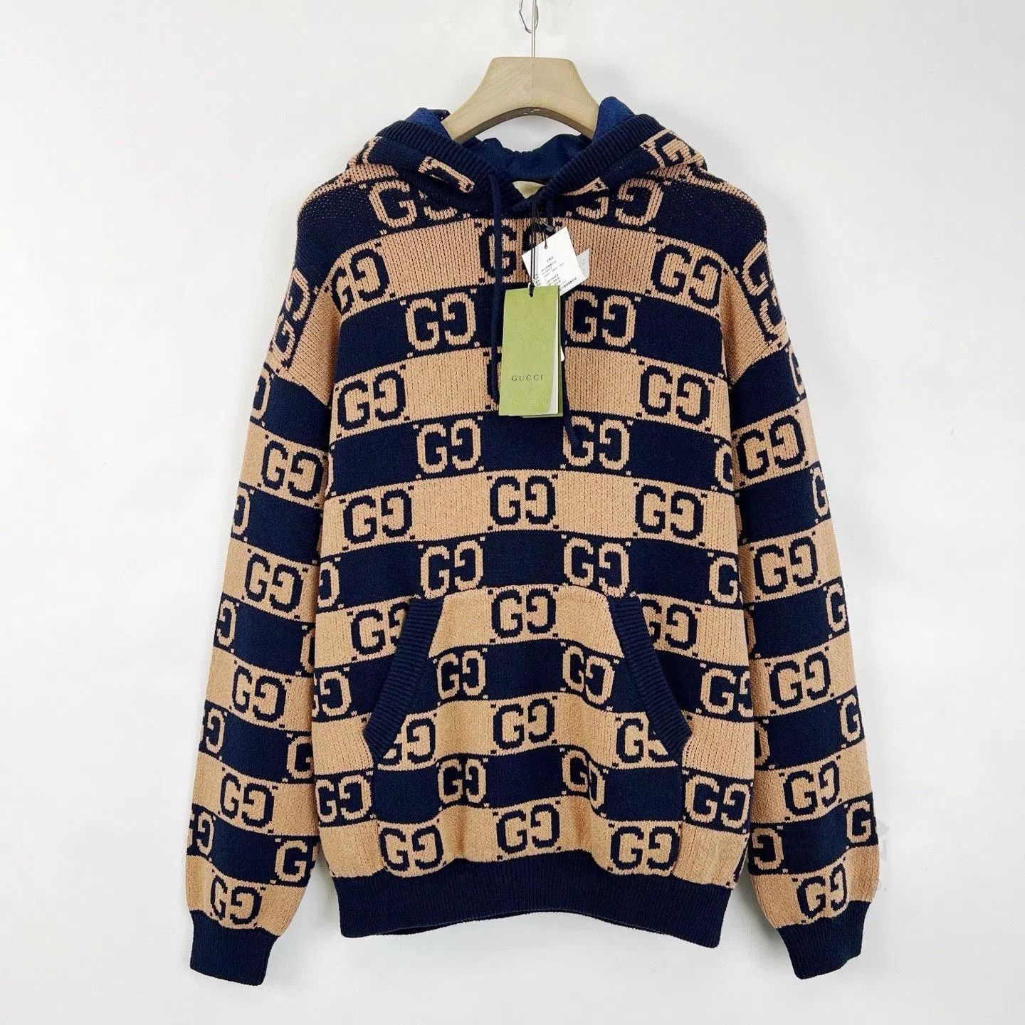 Gucci Gucci Logo Jacquard Hooded Sweater. Size US S / EU 44-46 / 1 - 1 Thumbnail