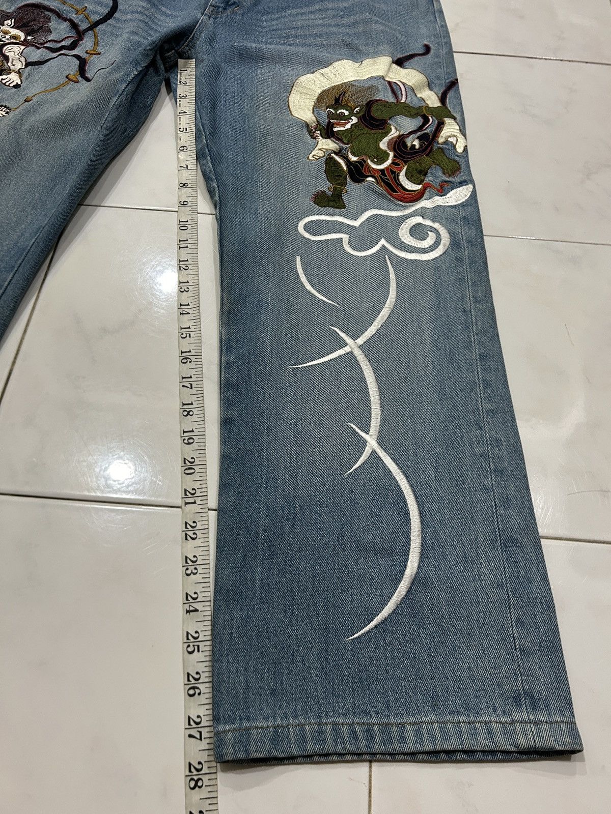 Japanese Brand Y2K Hisyouhakurei Wagara ‘Oni Sukajan’ Embroidery Size US 38 / EU 54 - 15 Thumbnail