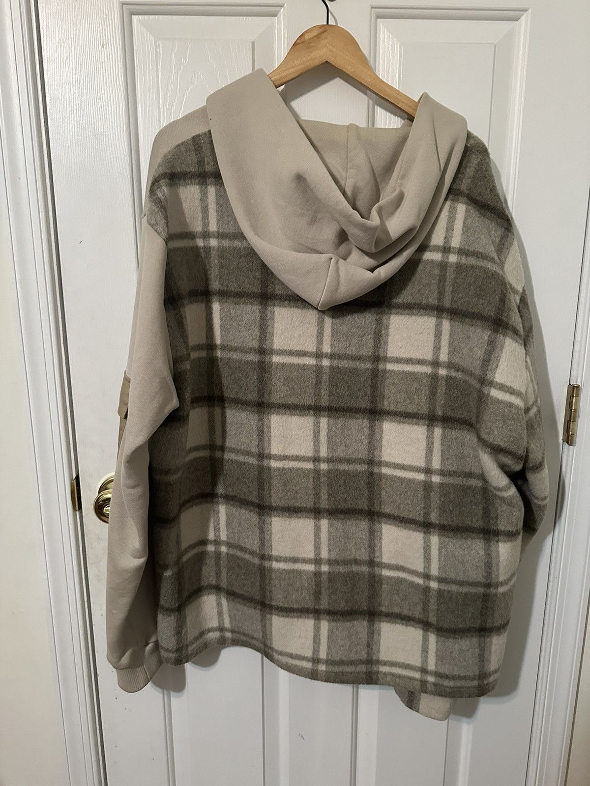 Menace Menace “Split Wool Plaid French Terry Hoodie” XL Size US XL / EU 56 / 4 - 13 Thumbnail