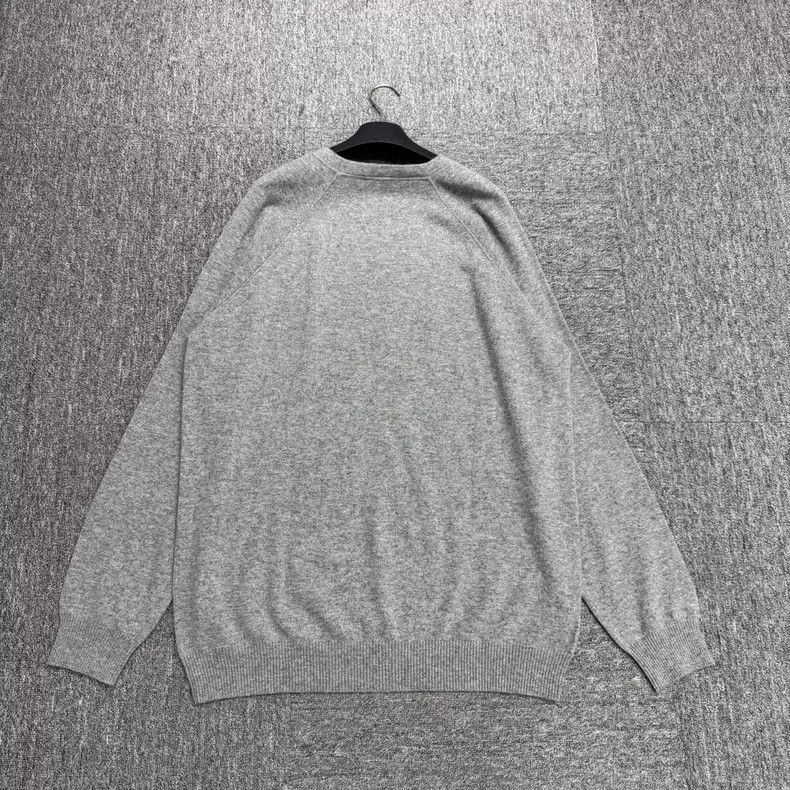 Loro Piana Loro Piana size 60 Gray Cashmere Knit Top Size US XXS / EU 40 - 2 Thumbnail