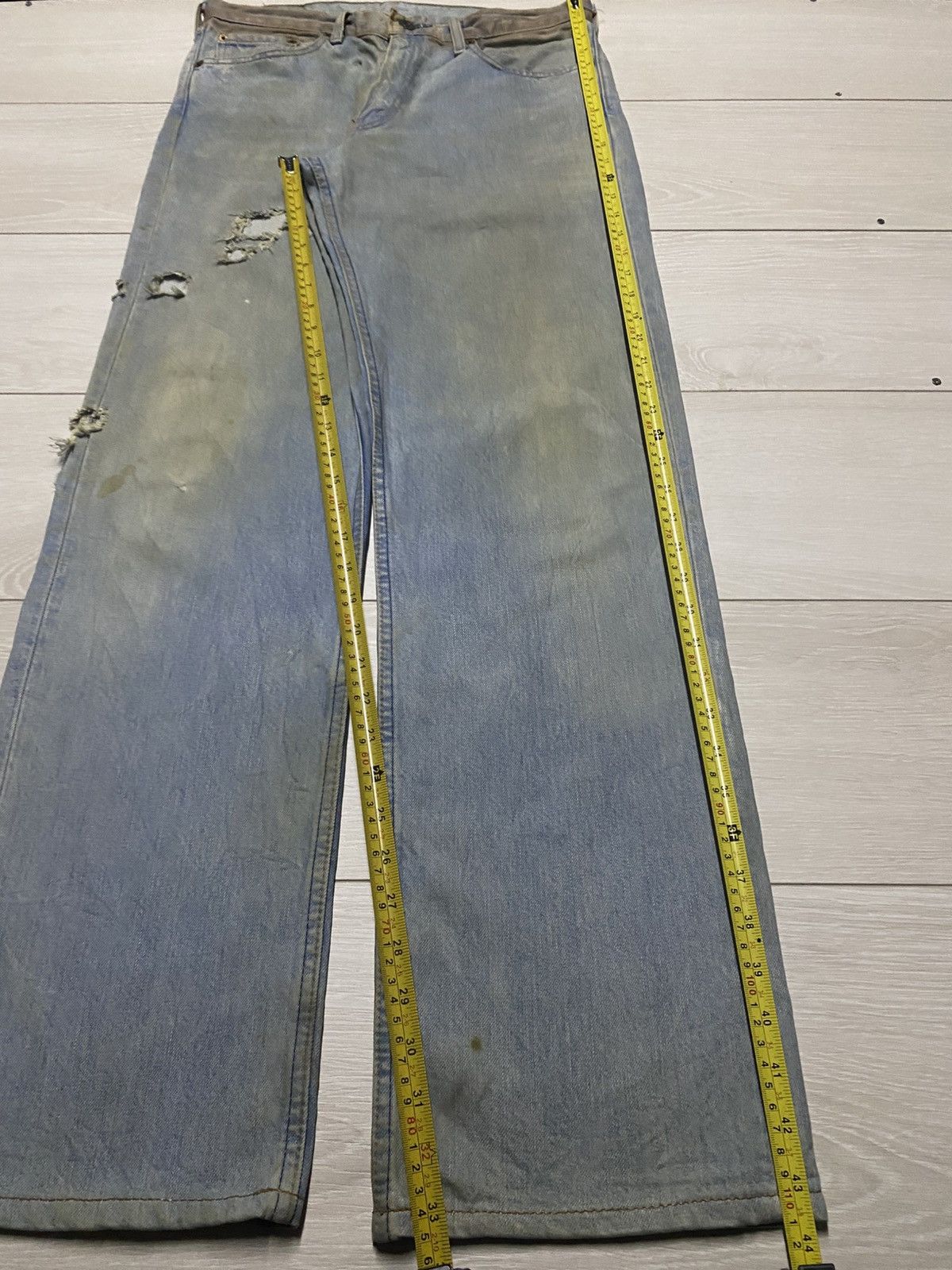 Levi's Vintage Levis 511 Mud Wash Rusty Grunge Ripped Baggy Jeans Size US 32 / EU 48 - 14 Thumbnail