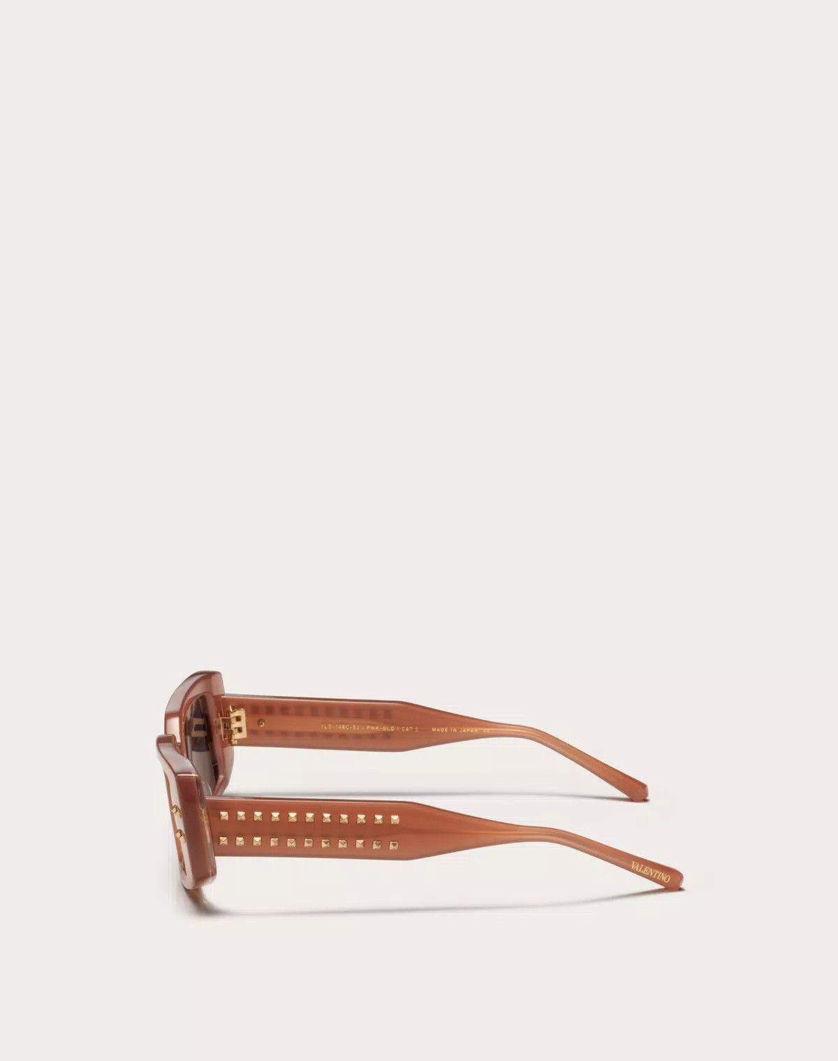 Valentino oc11z0725 Size: 53/ Rectangular Acetate Frame in Beige/Gold Size ONE SIZE - 3 Thumbnail