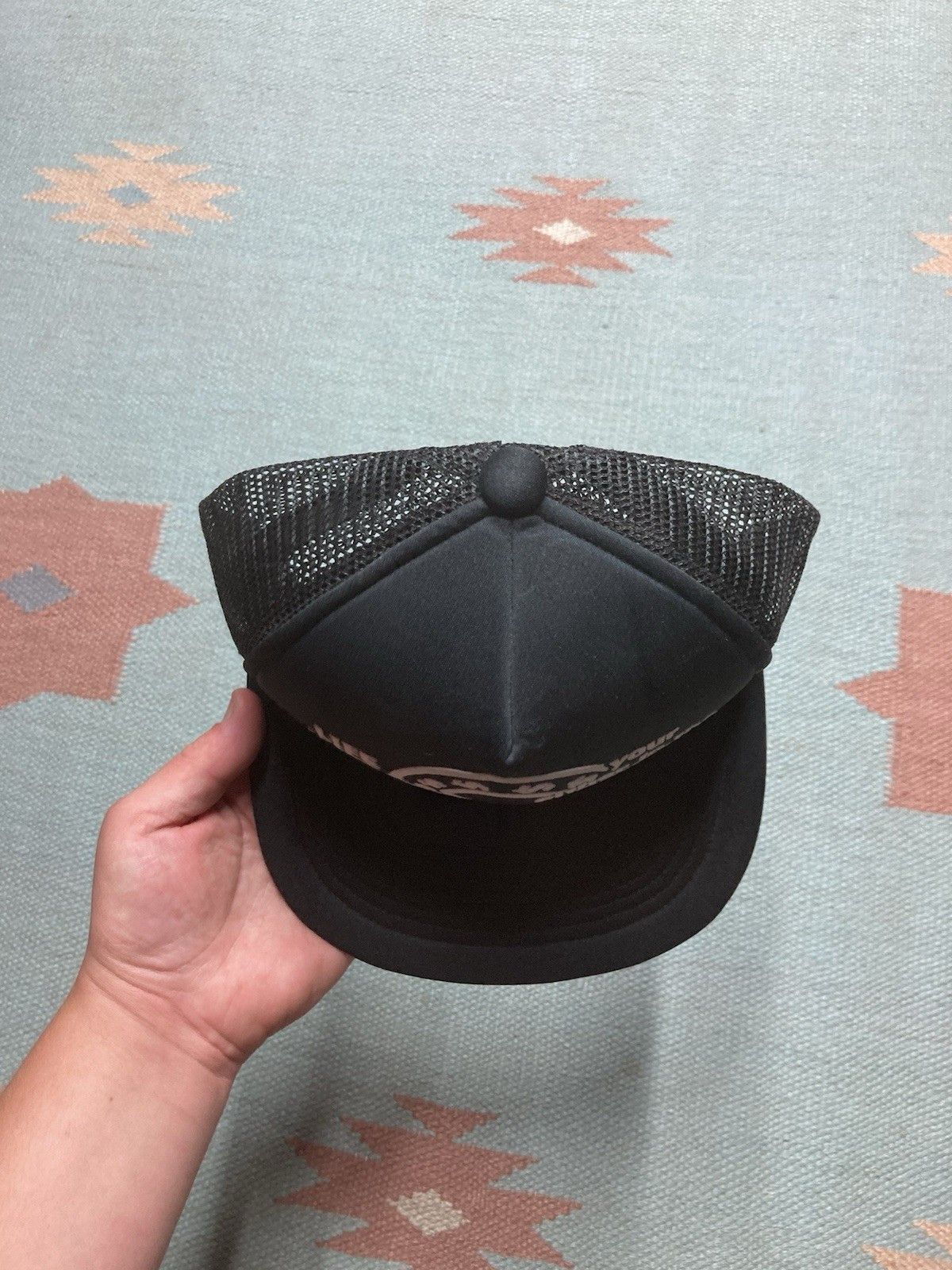 Vintage Vtg trucker hat life is like donut funny joke novelty dough Size ONE SIZE - 3 Thumbnail
