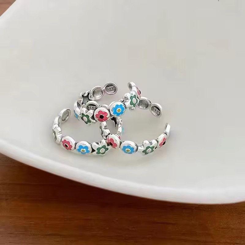 Jewelry × Vintage Irregular Personalised Ring Shiny Finger Ring Size ONE SIZE - 2 Thumbnail