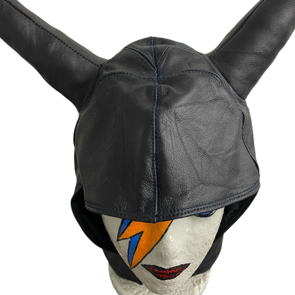 Handmade Devil Horns Hat (Playboi Carti hat, Ecco2k’s style) Size ONE SIZE - 6 Thumbnail