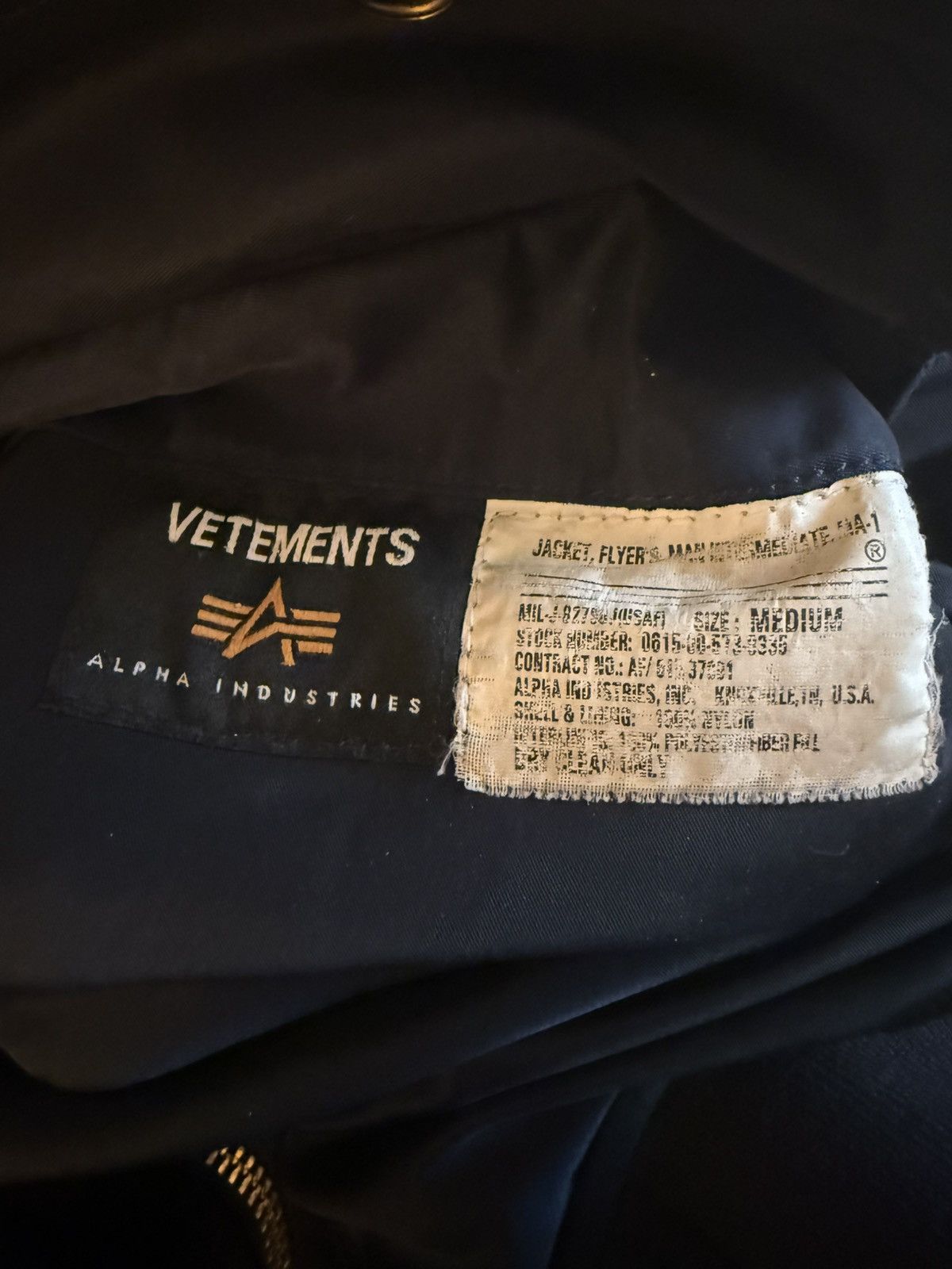 Alpha Industries × Vetements Vetements X Alpha Industries Racing Bomber Size US M / EU 48-50 / 2 - 10 Thumbnail