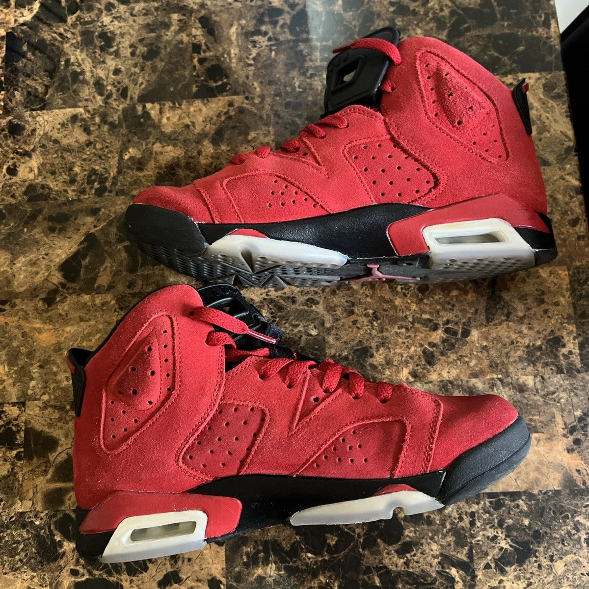 Jordan Brand × Nike Nike Air Jordan 6 Retro Toro Bravo Size 7Y(GS) Pre-Owned Size US 7 / EU 40 - 8 Thumbnail