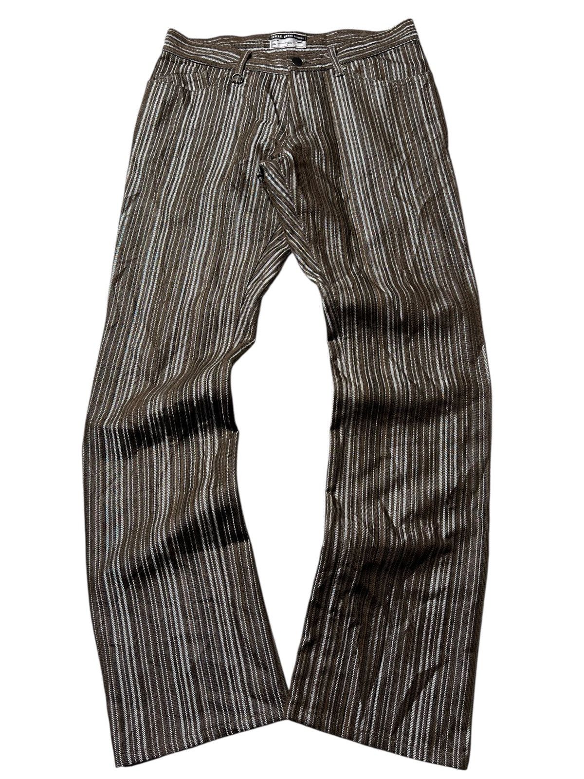 Michel Klein Homme Paris Japanese Brand Stripe Pants