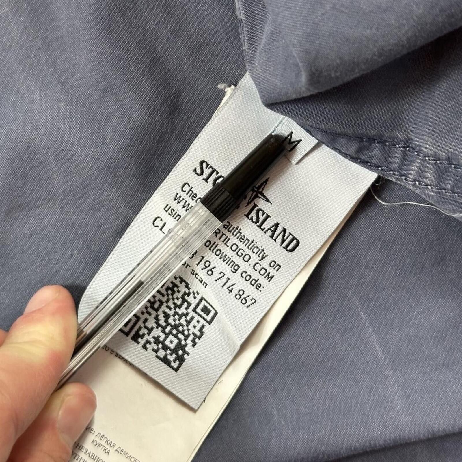 Stone Island Stone Island Zip Up Overshirt Washed Blue Medium Size US M / EU 48-50 / 2 - 5 Thumbnail
