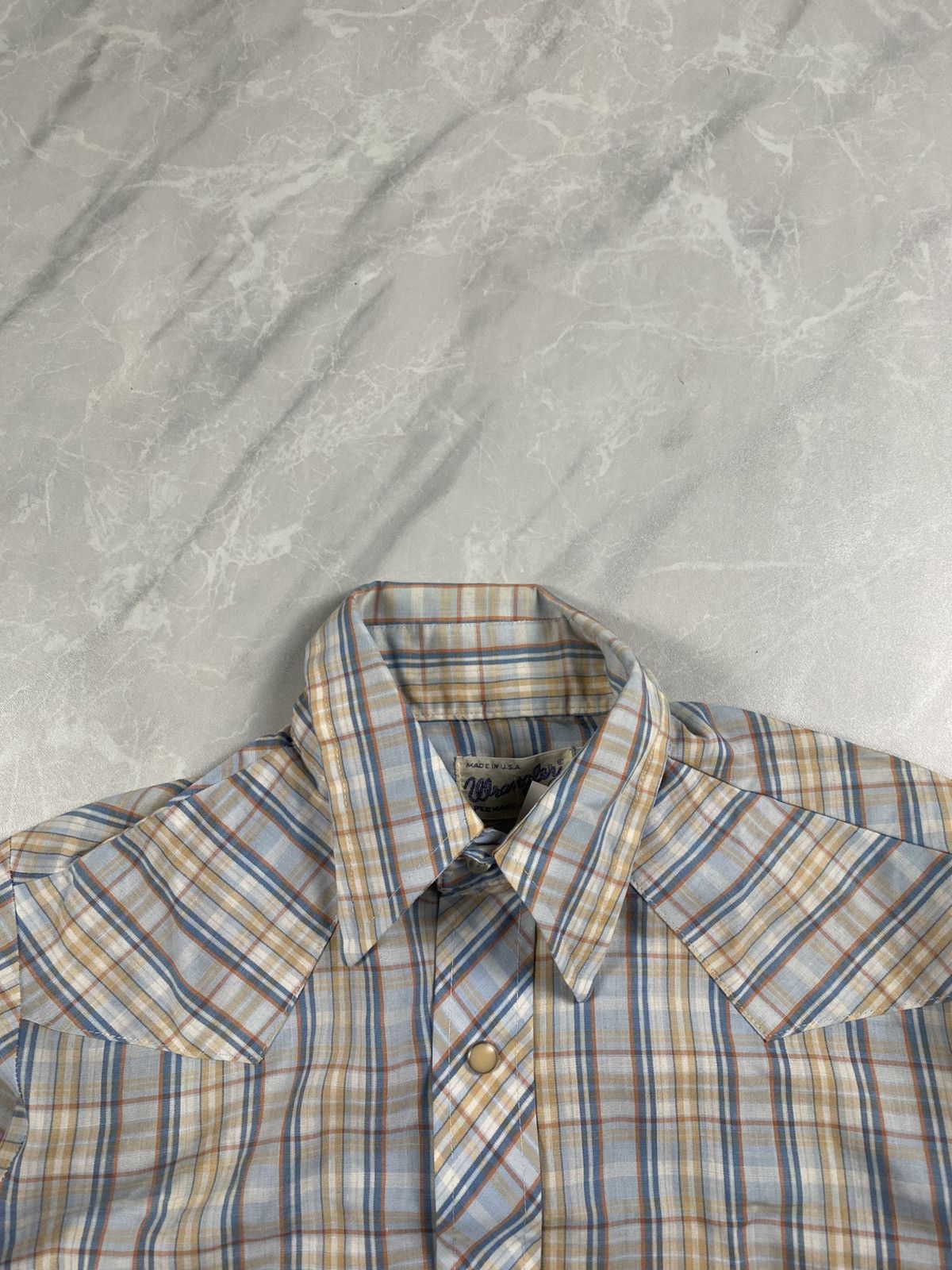 Wrangler Vintage 80s Wrangler Plaid Button Shirts Size US XS / EU 42 / 0 - 6 Thumbnail