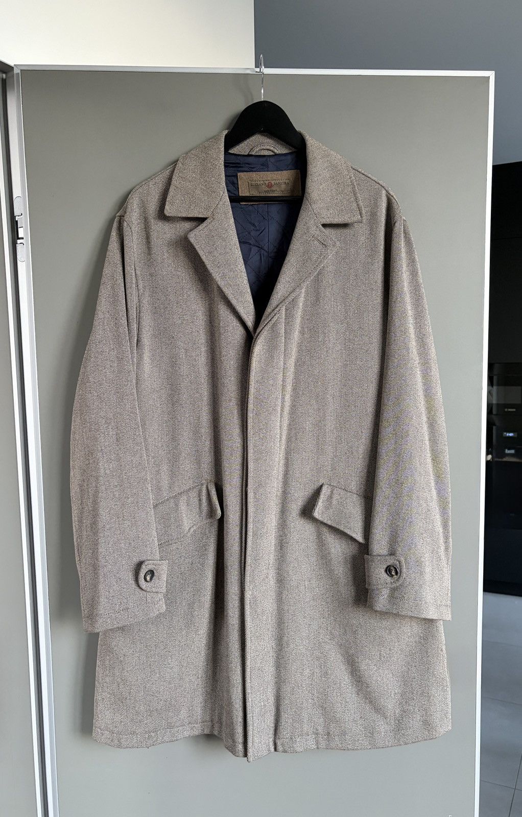Luciano Barbera Luciano Barbera Luxury Wool Beige Coat Size US M / EU 48-50 / 2 - 1 Thumbnail