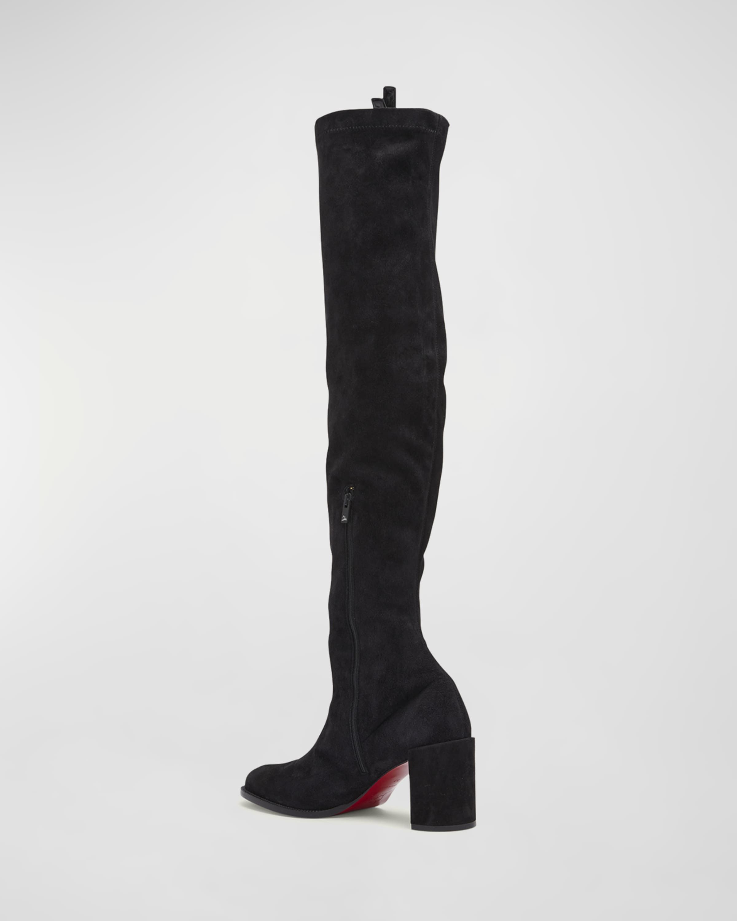 Christian Louboutin o1s1wg110325 STRETCHADOXA BOTTA ALTA 70 in Black Size US 7 / IT 37 - 2 Thumbnail