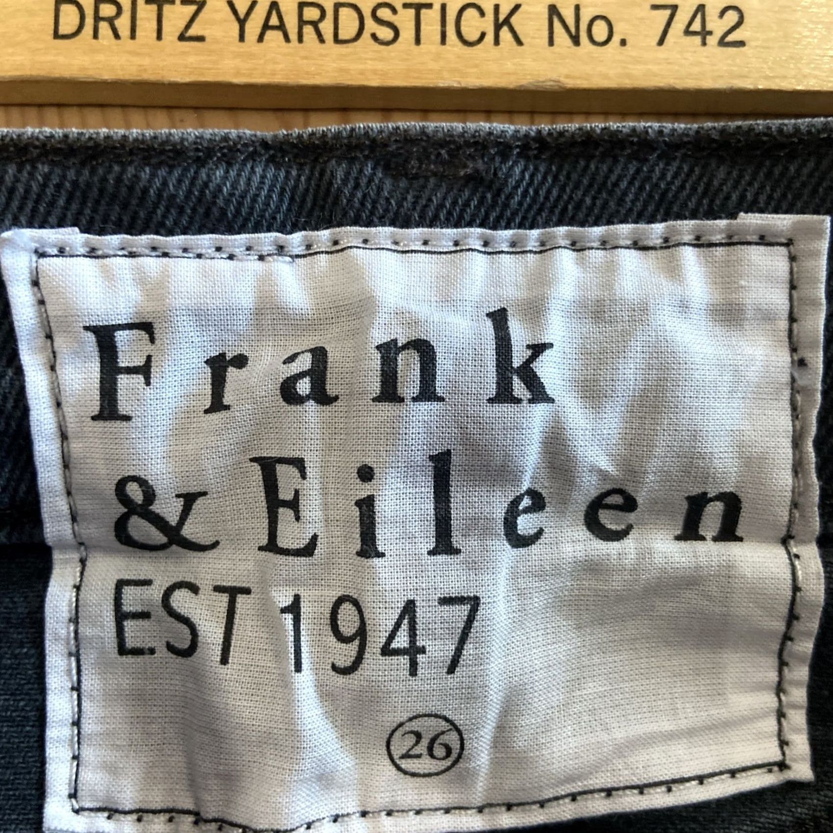 Frank & Eileen Frank & Eileen Cork Everyday Straight Jeans Womens 26 Black Stretch Raw Hem D601 Regular Jeans Women Size 26" / US 2 / IT 38 - 7 Thumbnail
