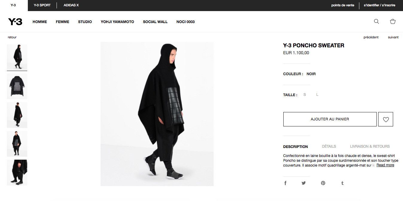 Avant Garde × Y-3 × Yohji Yamamoto adidas Y-3 (ワイスリー
