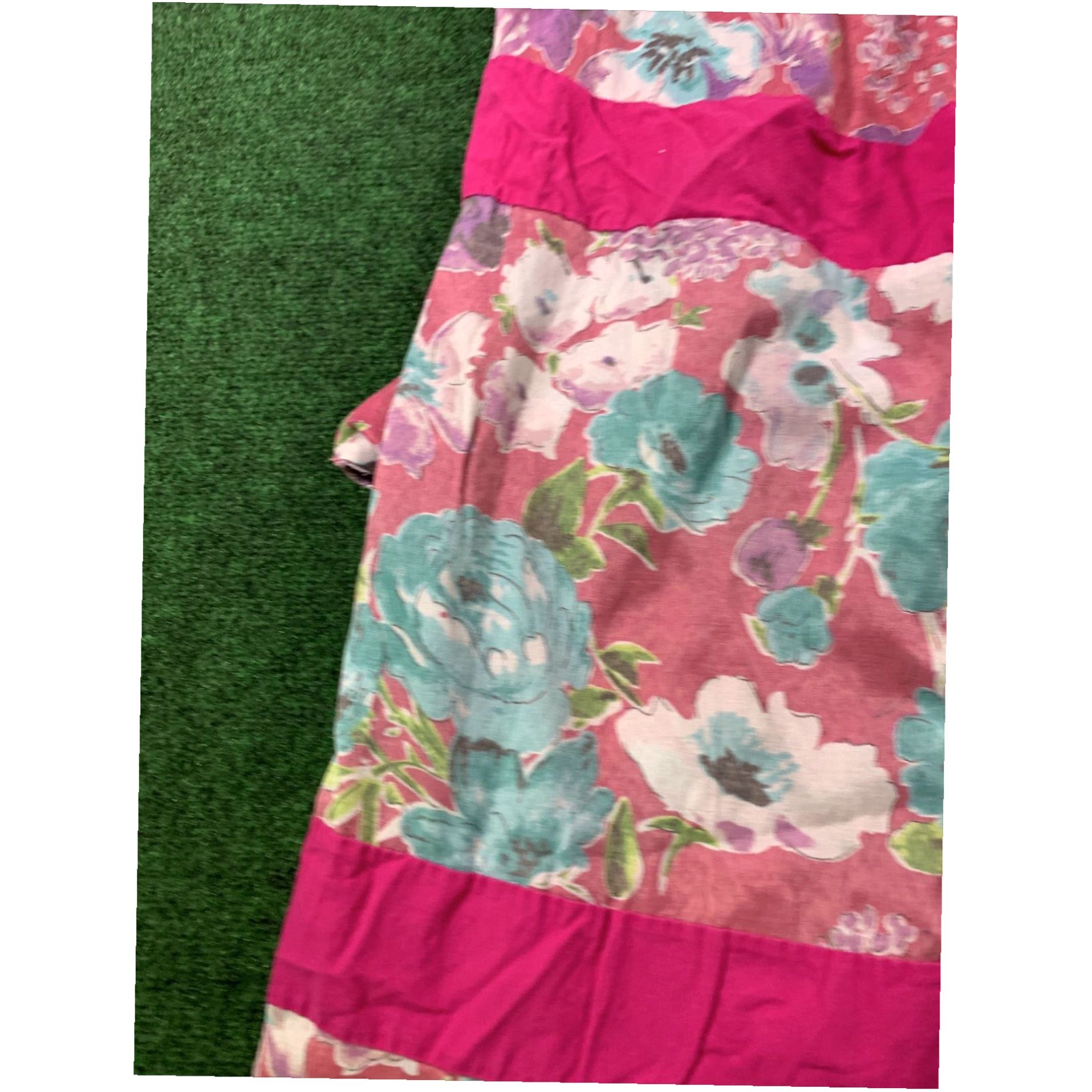 Pinko VTG MUUMUU Pink Floral W/pockets Size Large Day Dress Size L / US 10 / IT 46 - 7 Thumbnail