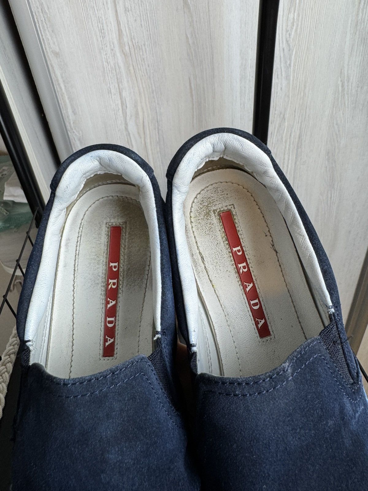 Prada Prada navy blue suede espadrilles sneakers Size US 8.5 / IT 38.5 - 14 Thumbnail