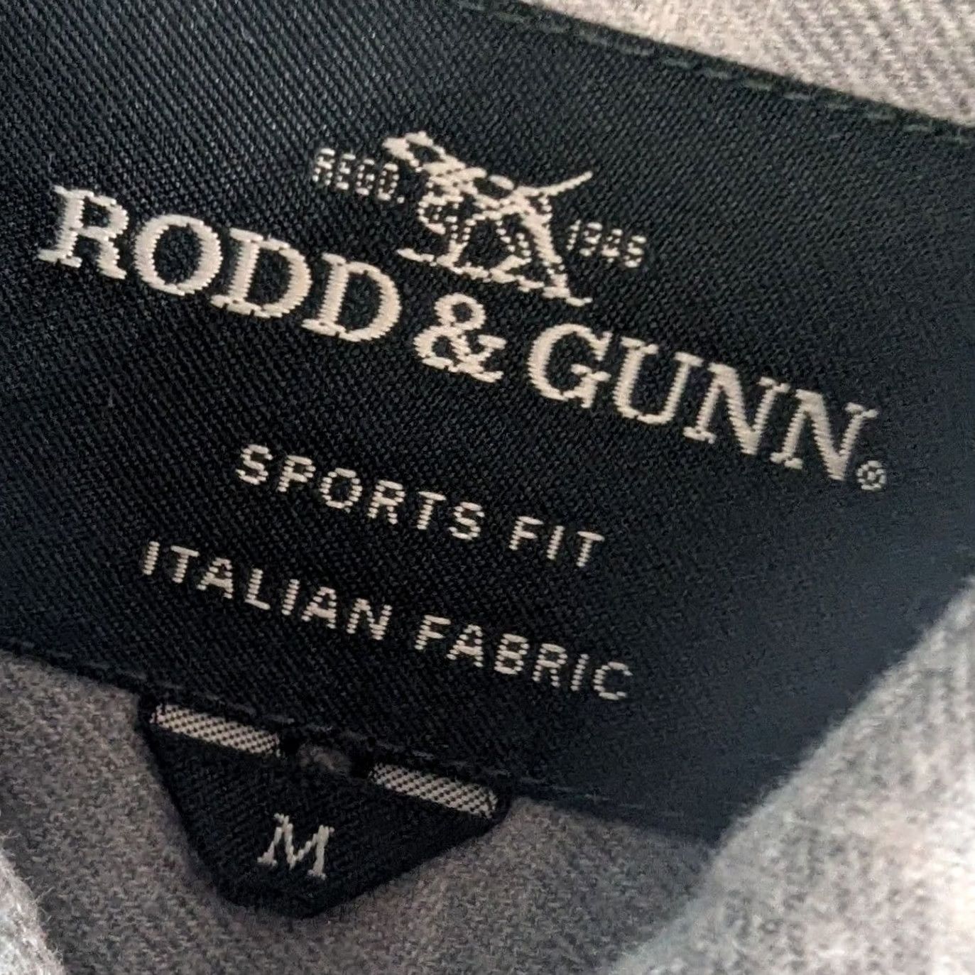 Rodd & Gunn Rodd & Gunn Grey White Plaid Sports Fit Italian Fabric Button Up Shirt Mens M Size US M / EU 48-50 / 2 - 6 Thumbnail