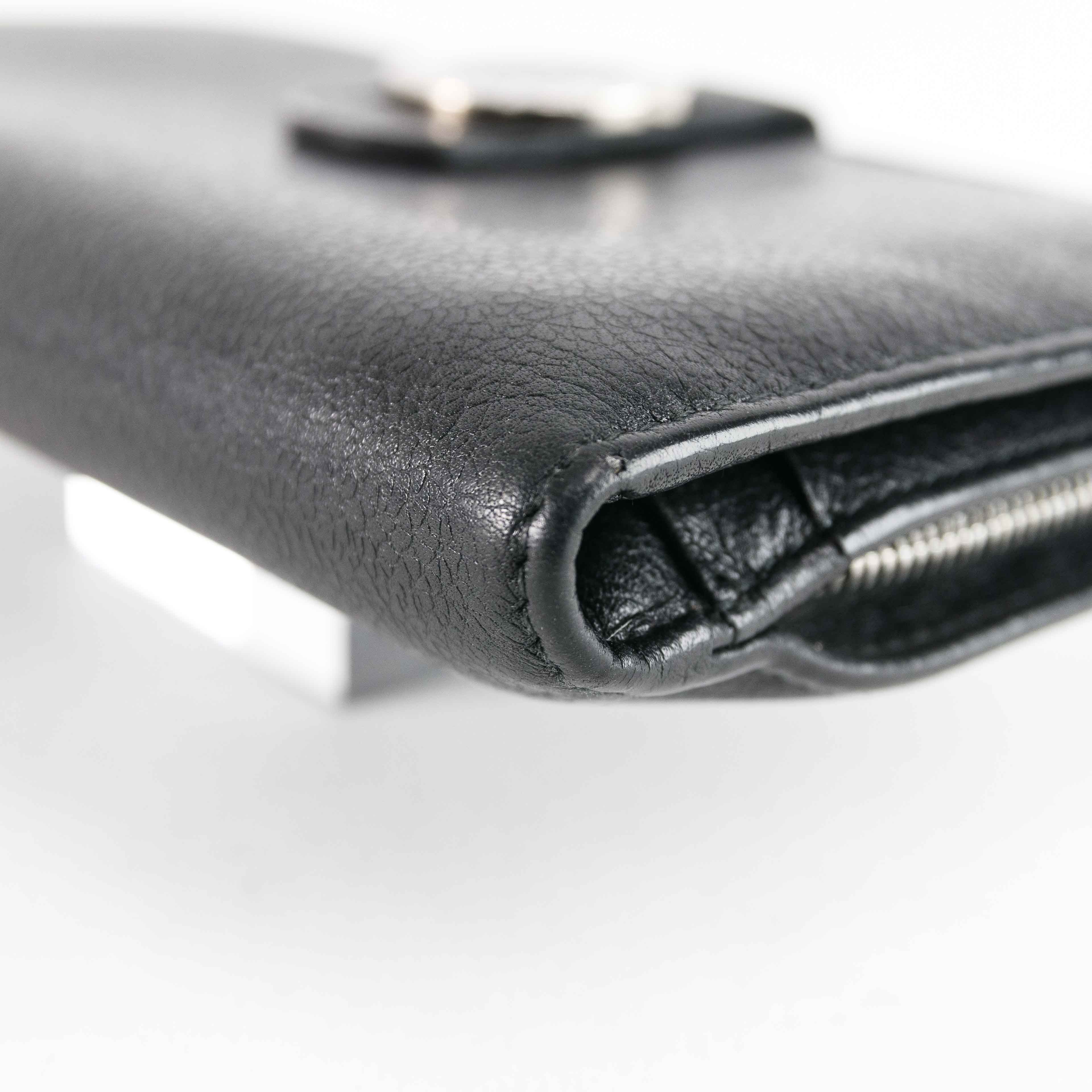 Bvlgari BVLGARI Black Leather Bi-fold Continental Wallet Size ONE SIZE - 10 Thumbnail