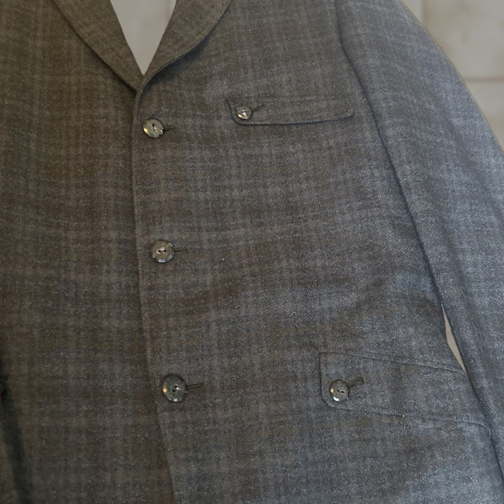 Vintage VINTAGE Sears Roebuck Oxford Blazer Men's Small Blue Wool Plaid Academia 38r USA Mens Size 38R - 1 Thumbnail