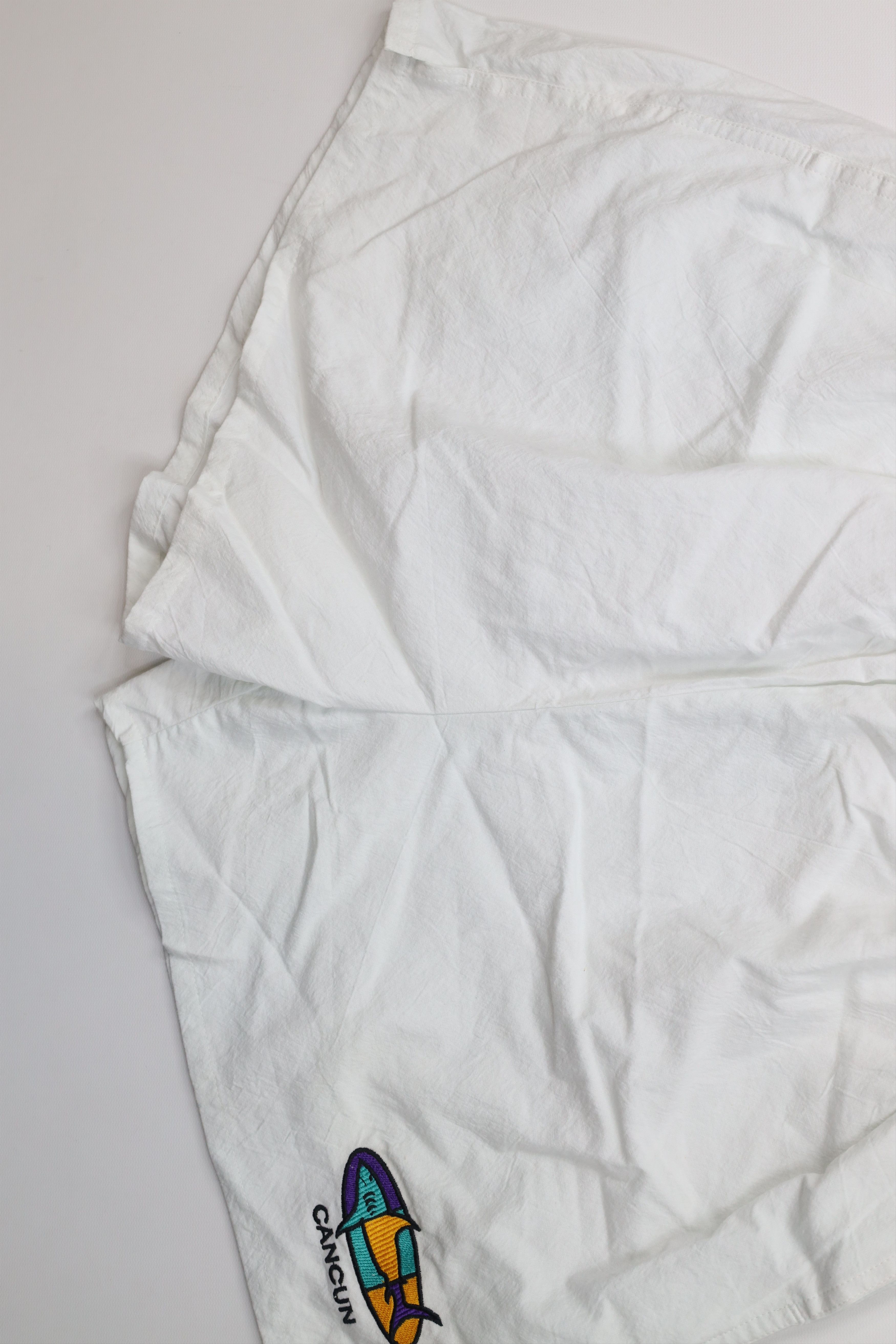Vintage Deadstock Vintage 90s Streetwear Cancun Shark Shorts White Size 26" / US 2 / IT 38 - 4 Thumbnail