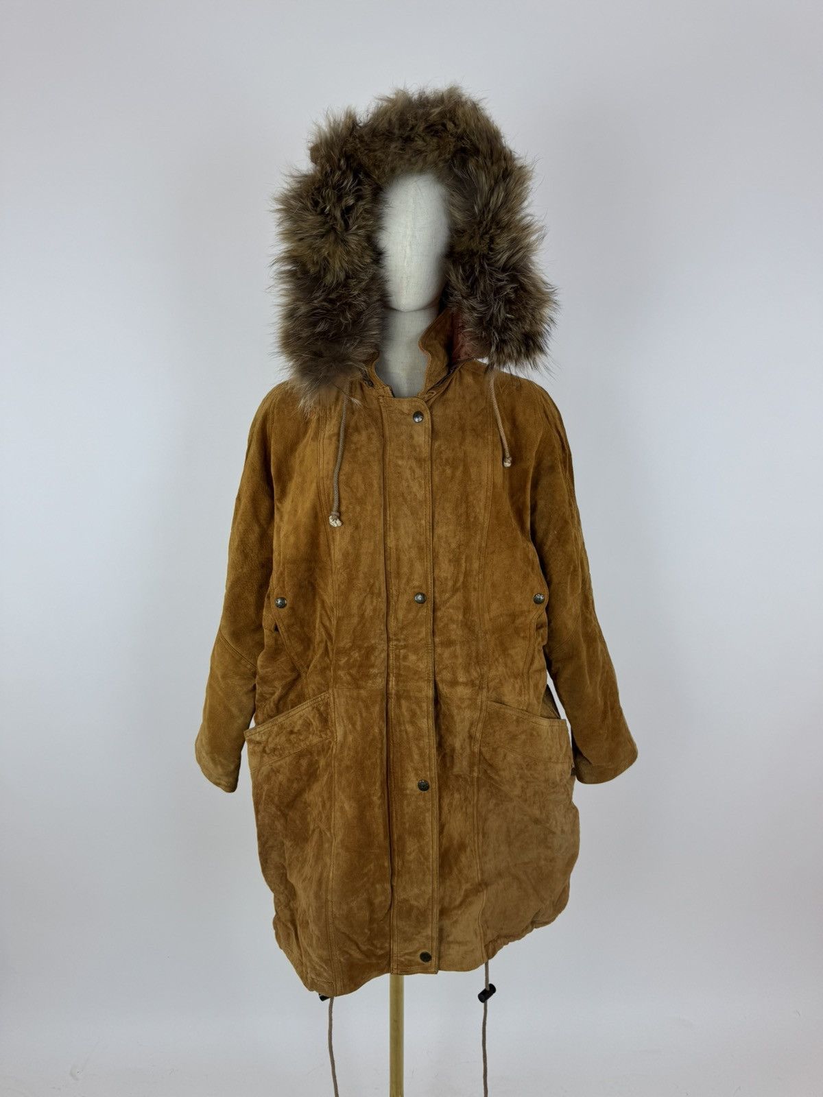 JOFAMA Jofama Vintage Leather Parka Jacket Fur Trim Womens Size 40 Size M / US 6-8 / IT 42-44 - 1 Thumbnail