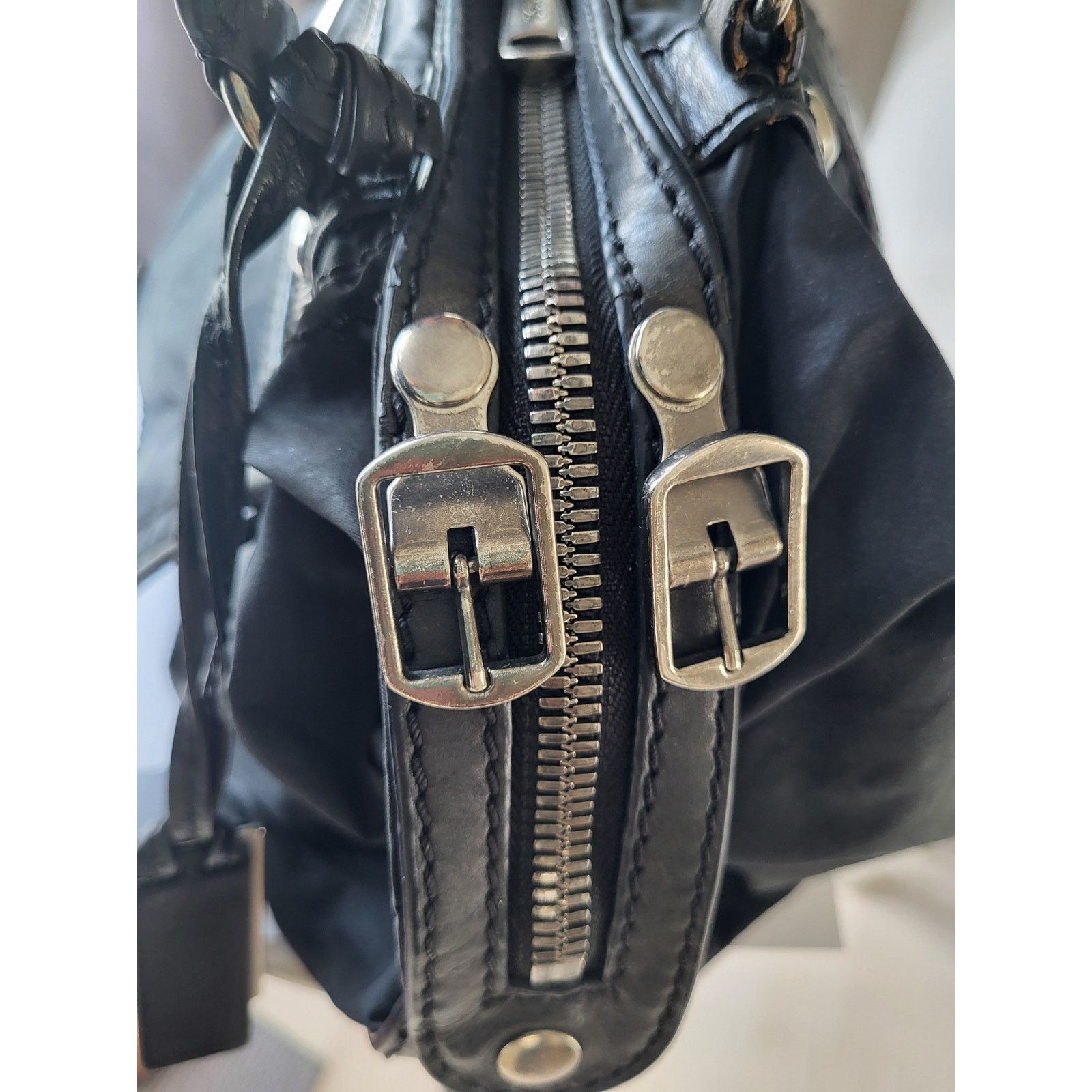 Other Joy Gryson SKY Italy Handbag Tote Convertible Black Leather Size ONE SIZE - 9 Thumbnail