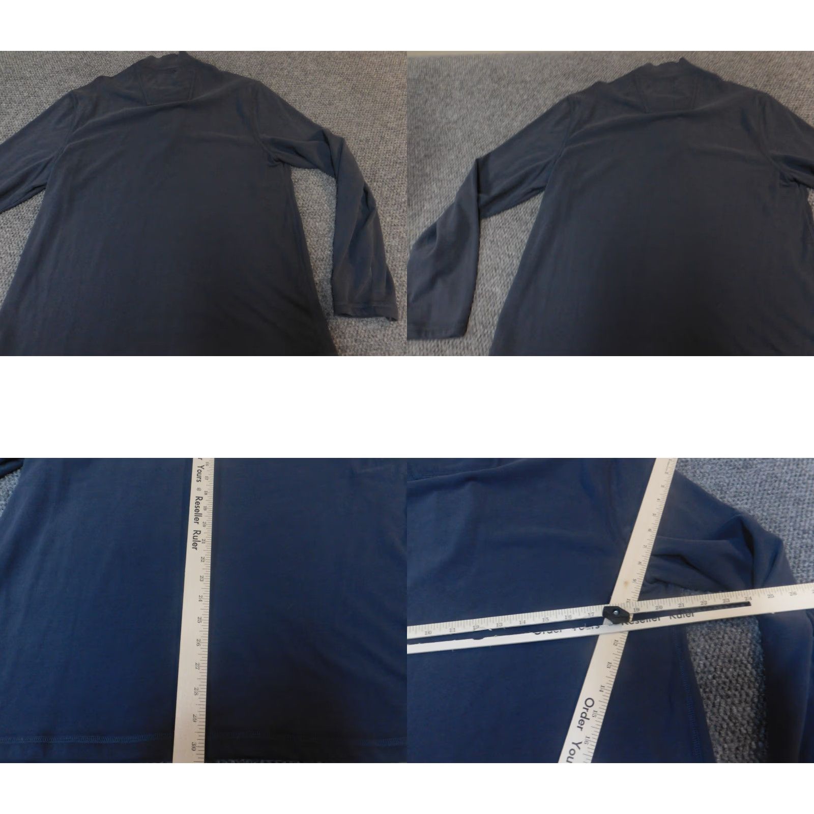 Calvin Klein Calvin Klein Mens Sweater Large Blue 1/4 Zip Pullover Knit Regular Size L Crew Neck Mock Neck Long Sleeve Solid Size US L / EU 52-54 / 3 - 8 Thumbnail