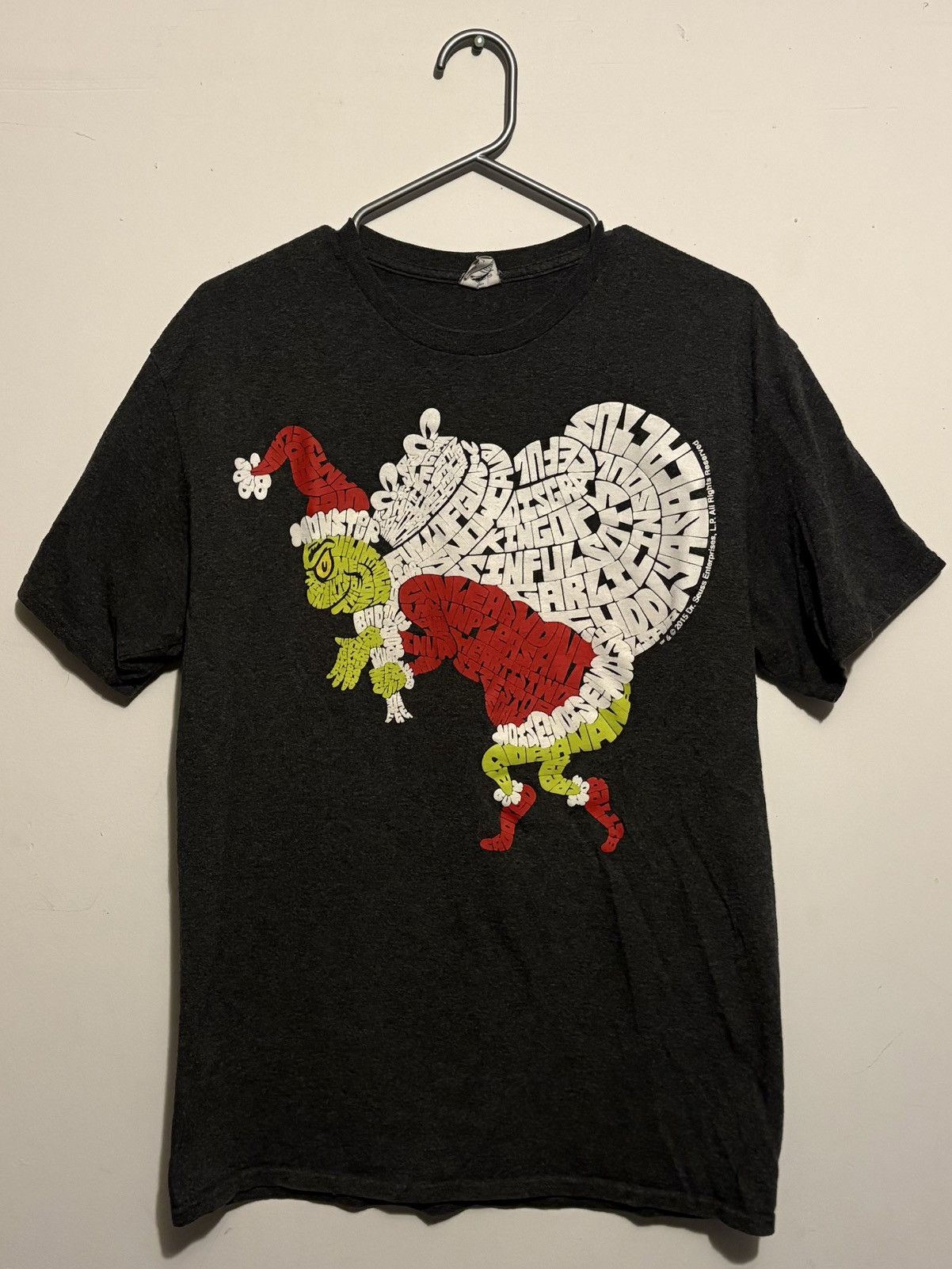 Vintage Vintage Y2K Dr. Seuss The Grinch Word Big Graphic SS T-Shirt Size US L / EU 52-54 / 3 - 1 Thumbnail
