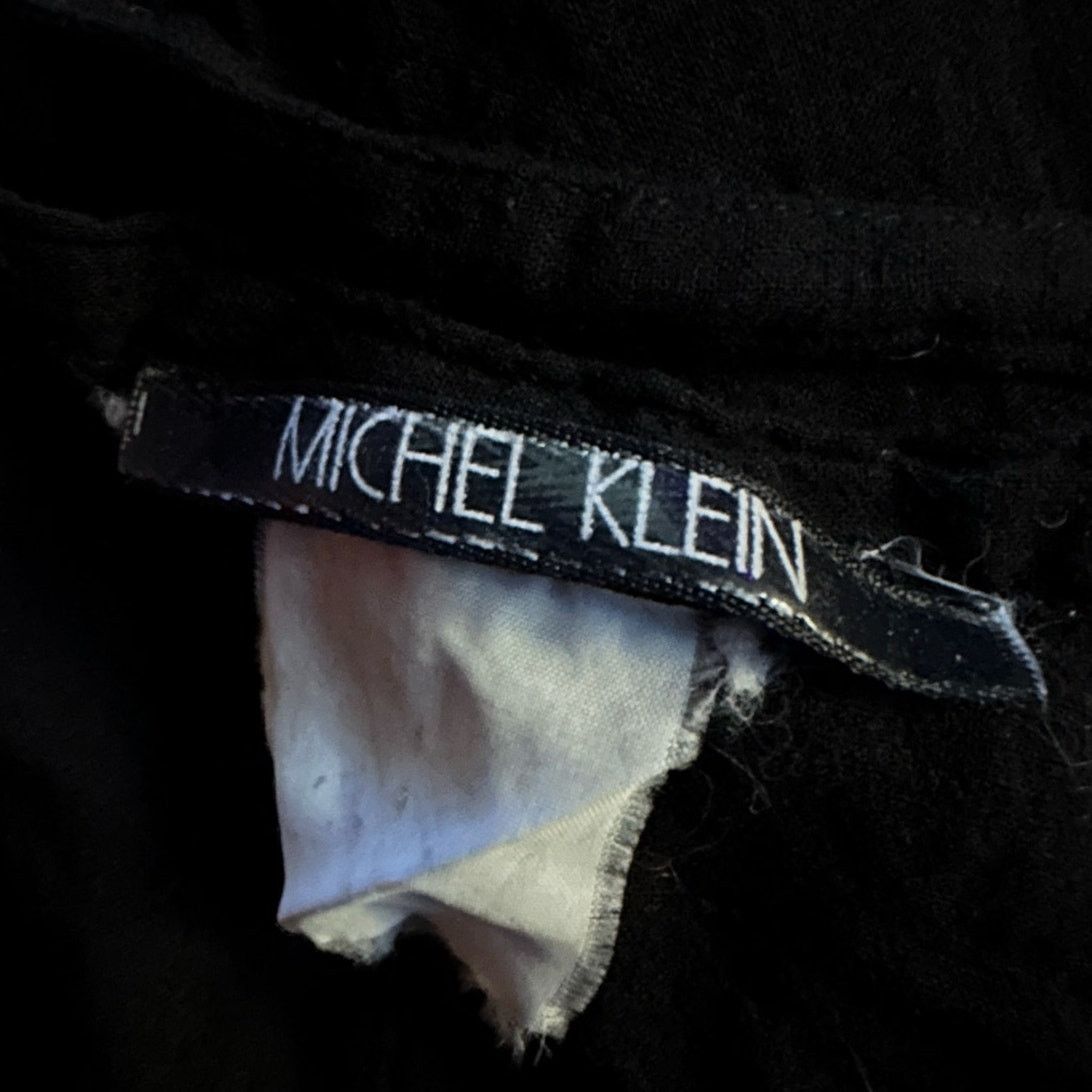 Vintage Vintage 90s Michel Klein Sheer Black Linen Blouse Size S / US 4 / IT 40 - 7 Thumbnail