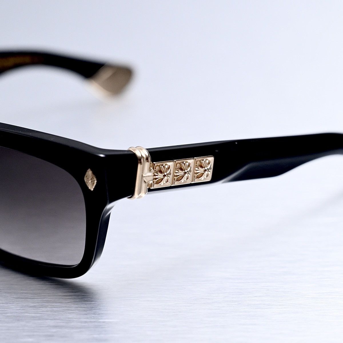 Chrome Hearts CHROME HEARTS SLUSS BUSSIN II BLACK-18KGP SUNGLASSES Size ONE SIZE - 3 Thumbnail