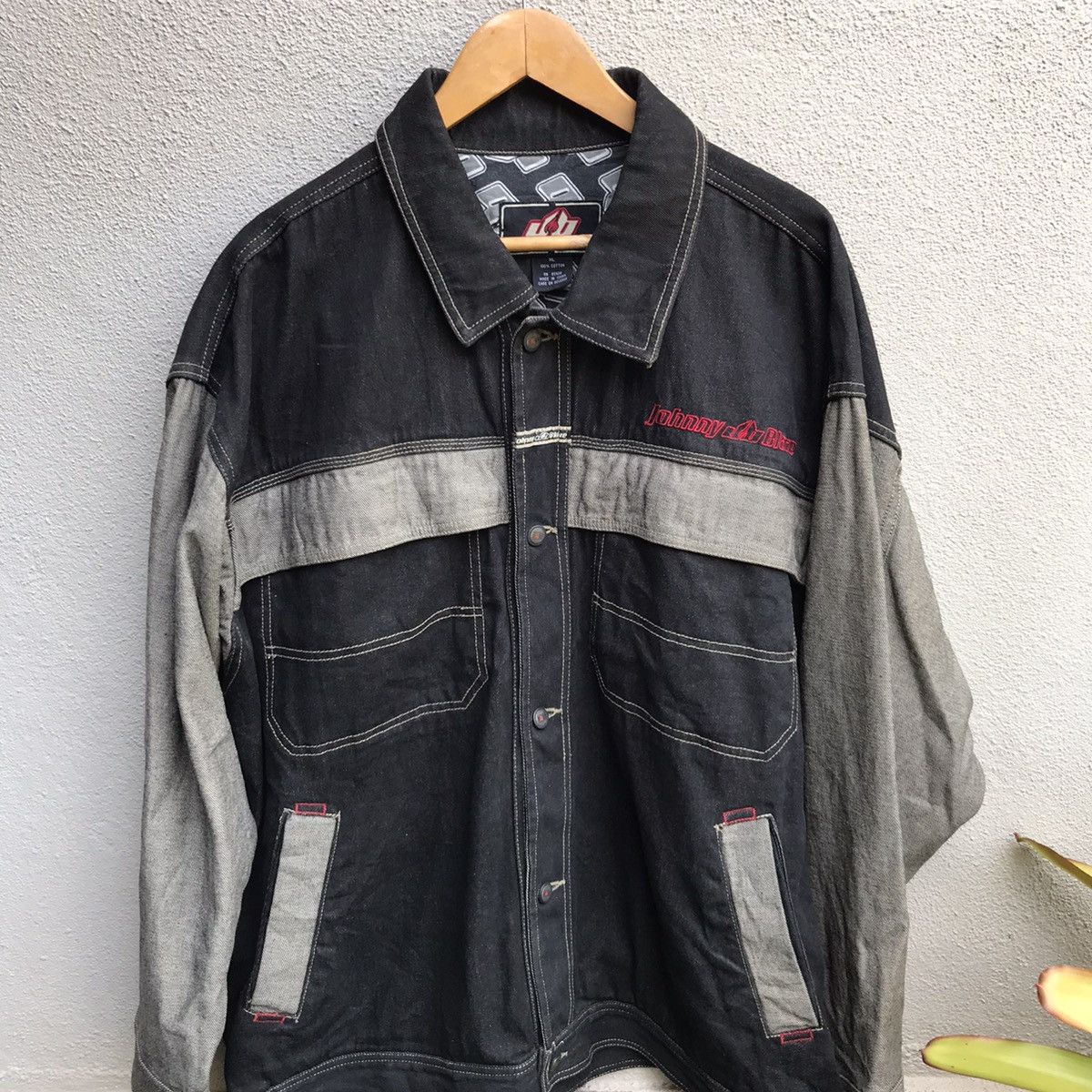 Fubu Vintage 90s JOHNNY BLAZE jeans jacket hiphop style Size US XL / EU 56 / 4 - 2 Thumbnail
