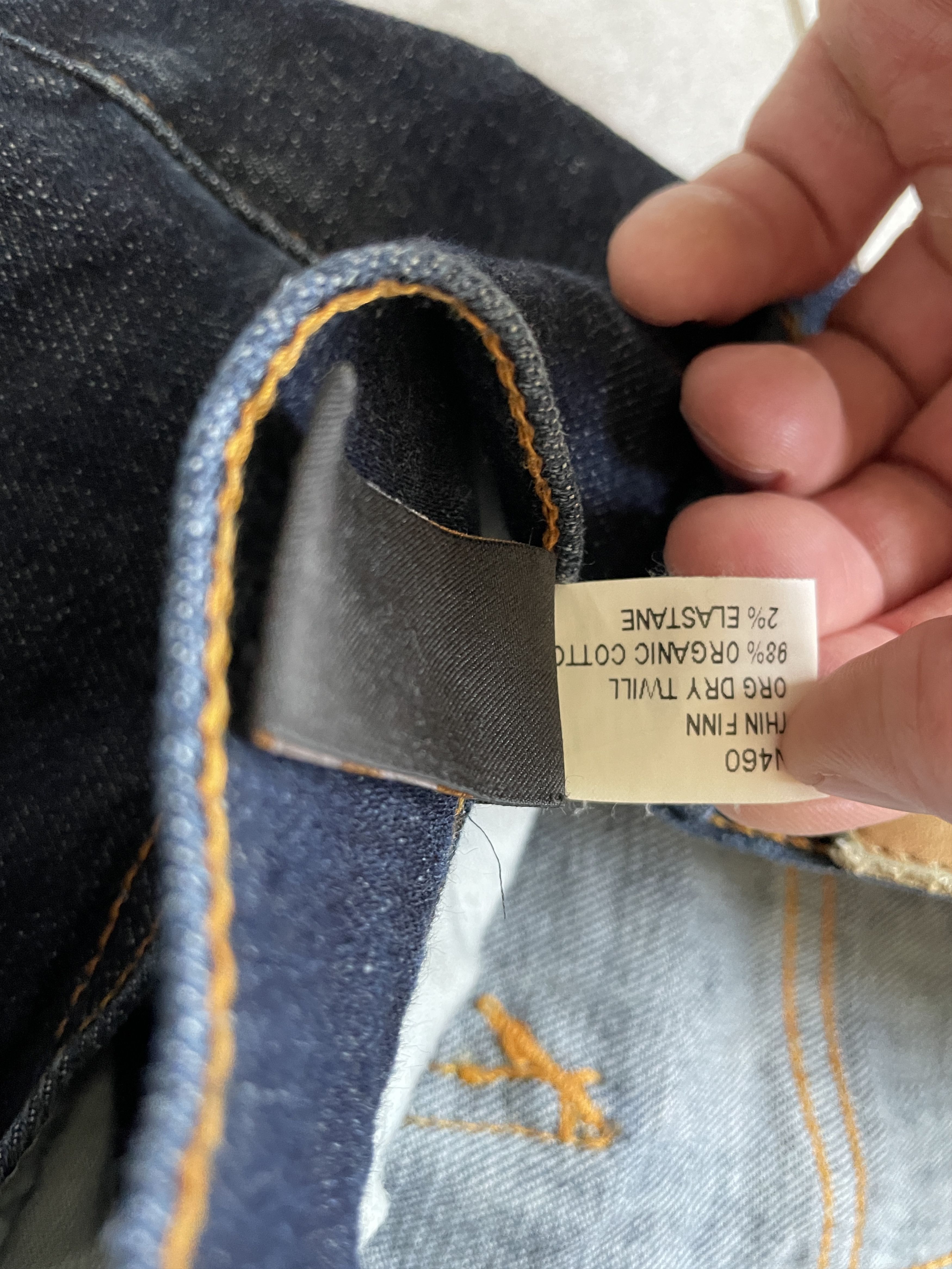 Japanese Brand × Jean × Nudie Jeans NAVY DENIM NUDIE JEANS THIN FINN SLKINNY DENIM Size US 31 - 8 Thumbnail