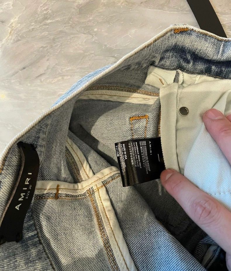 Amiri Amiri paisley flower patched blue jeans Size US 30 / EU 46 - 4 Thumbnail