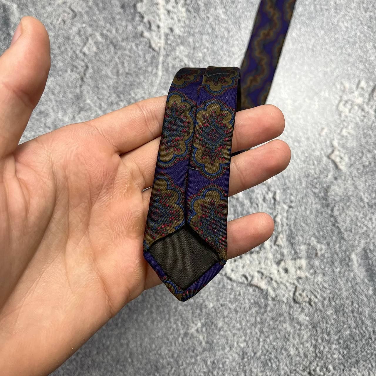 Lanvin Lanvin Paris Men's Floral Bron Tie 100% SILK Made in France Size ONE SIZE - 6 Thumbnail