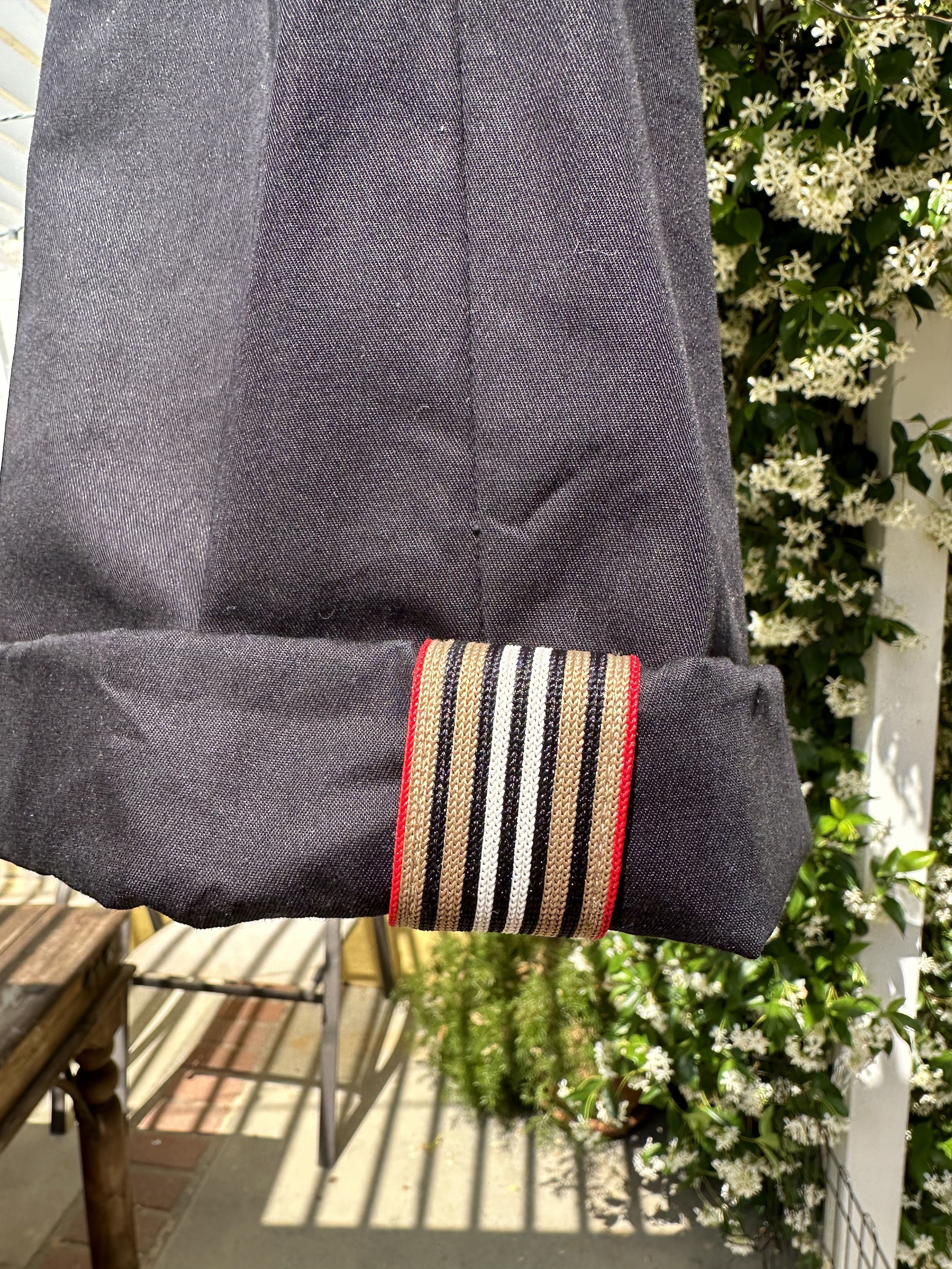 Burberry Burberry Icon Stripe Detail Black Twill Tailored Dan Shorts Size US 34 / EU 50 - 3 Thumbnail
