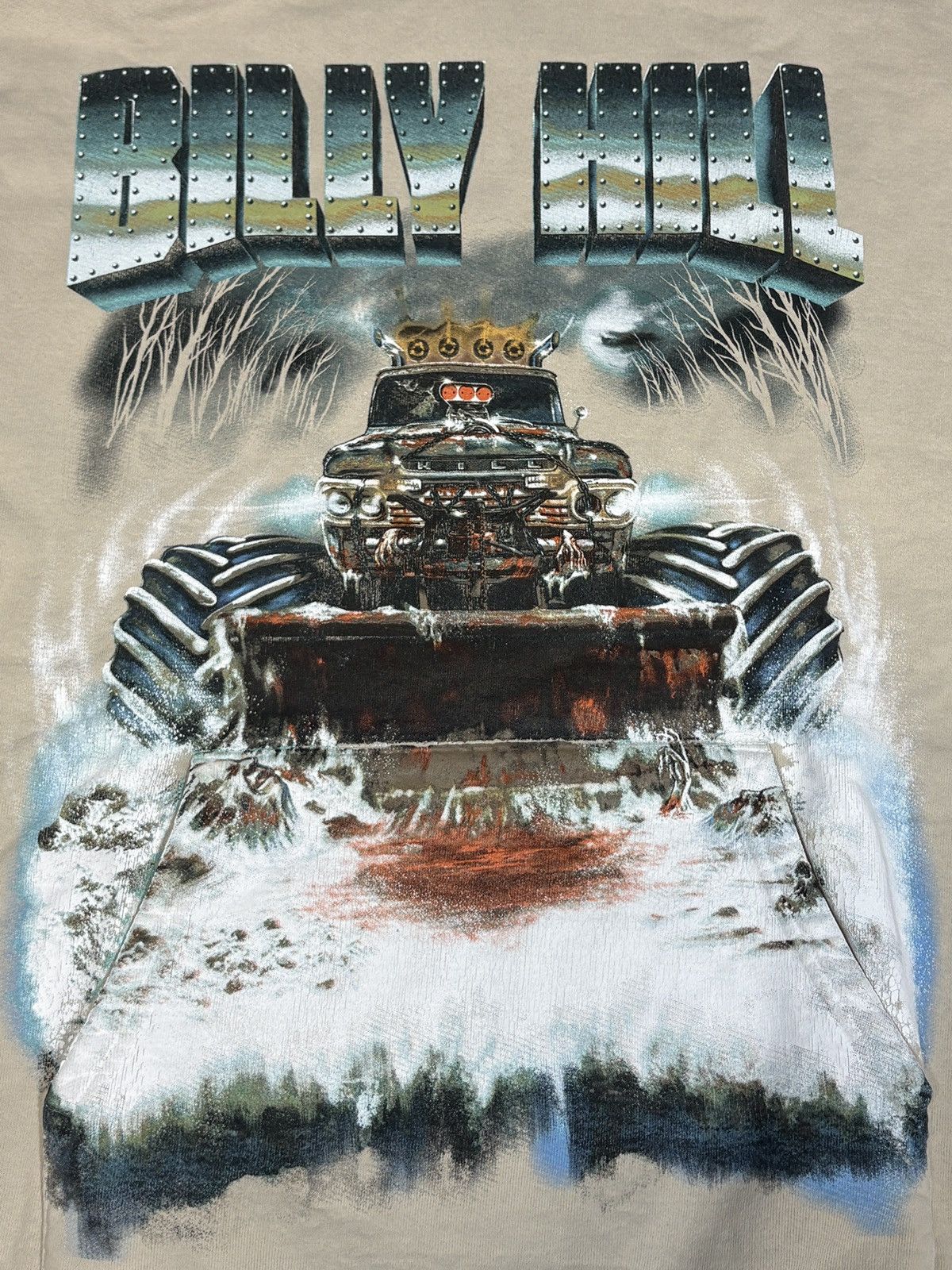 Billy Hill 2021 Billy Hill “Bloody Snow Plow” Blue/Cream Hoodie Size XL Size US XL / EU 56 / 4 - 5 Thumbnail