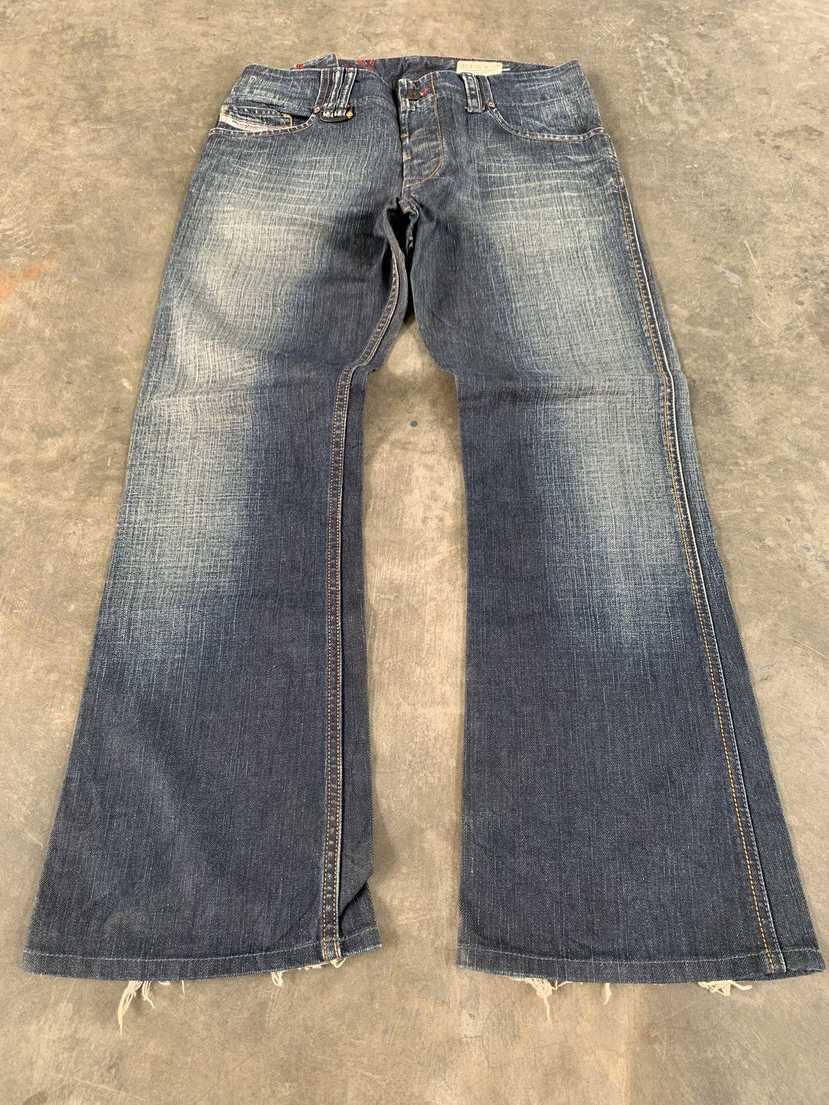 Diesel 2000s y2k diesel backler flared denim Size US 32 / EU 48 - 1 Thumbnail