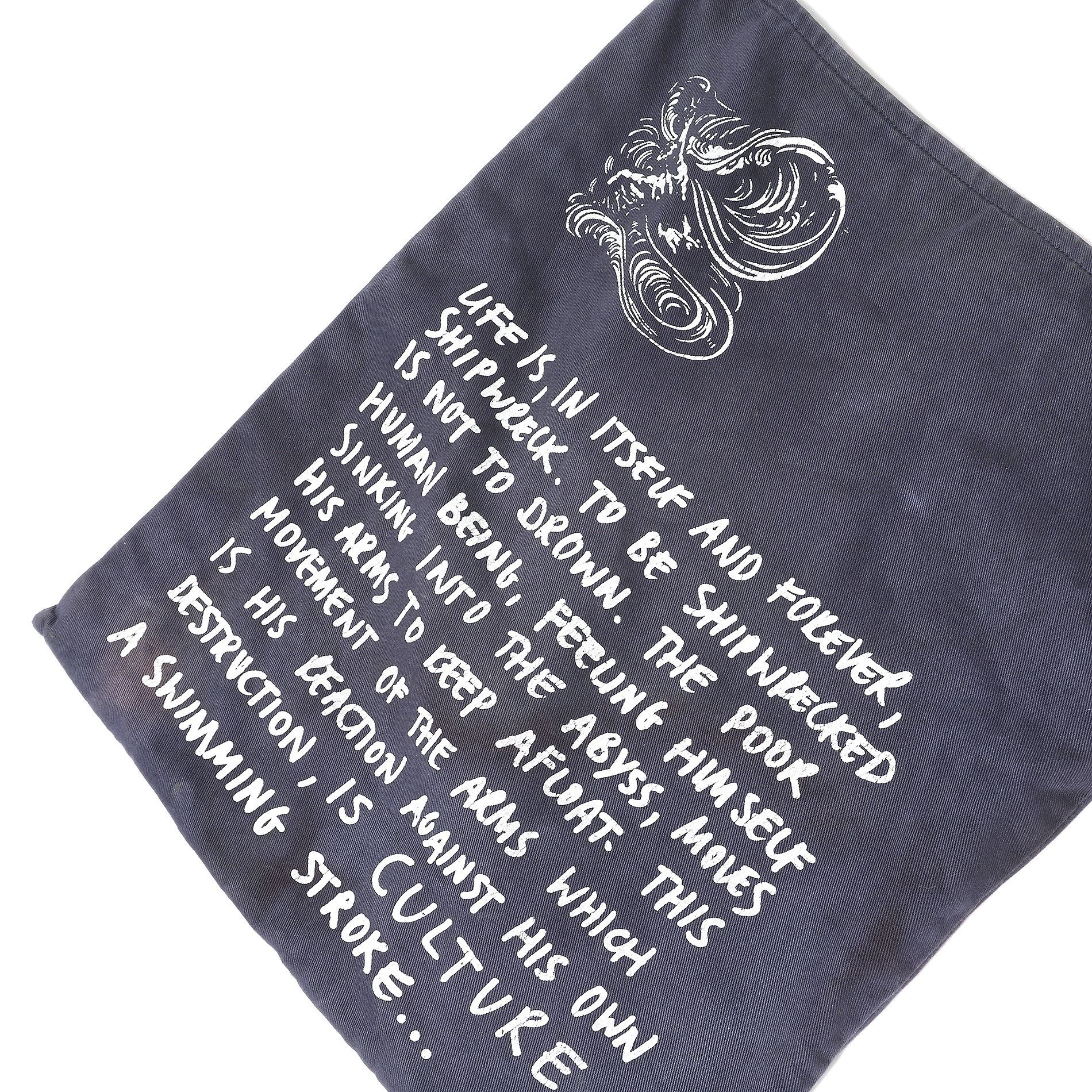 Raf Simons Waves Shipwreck Poem Tote Bag FW04 Size ONE SIZE - 2 Thumbnail
