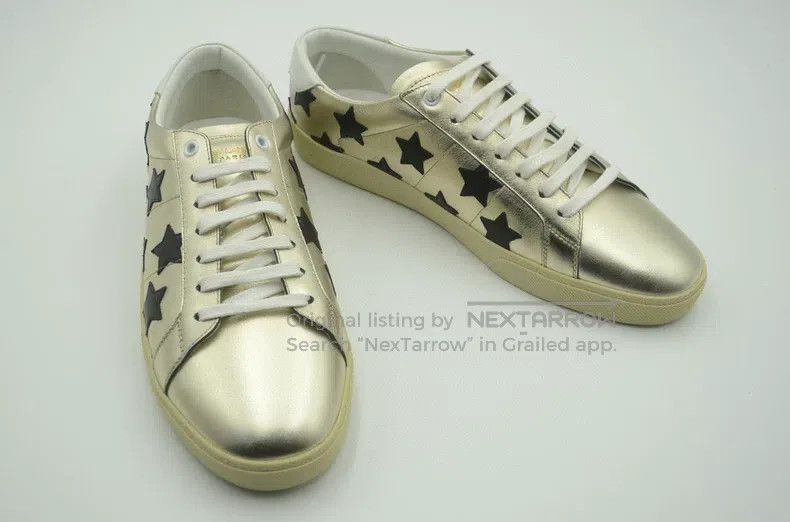 Saint Laurent Paris Saint Laurent Paris Star Gold Sneakers Casual Shoes Size US 10 / EU 43 - 3 Thumbnail