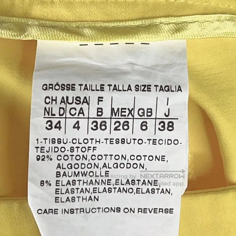 Max Mara MaxMara Yellow Cotton Casual Pants . Size 23" - 5 Thumbnail