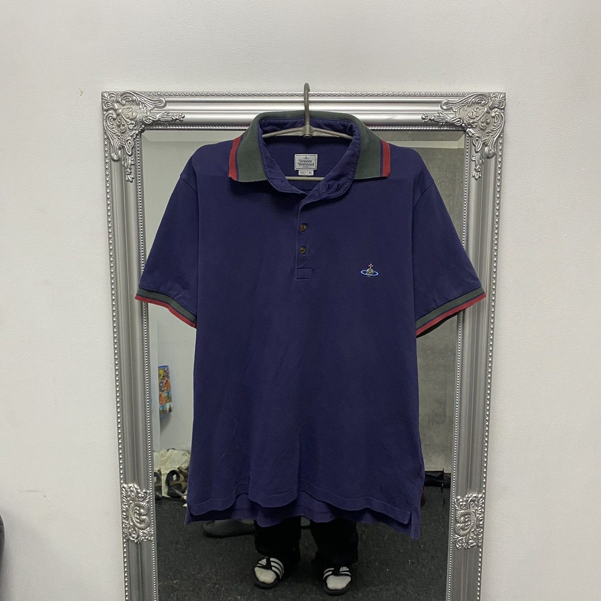 Vivienne Westwood Vintage Vivienne Westwood Polo Shirt Logo Orb Basic Y2k Size US XL / EU 56 / 4 - 1 Thumbnail