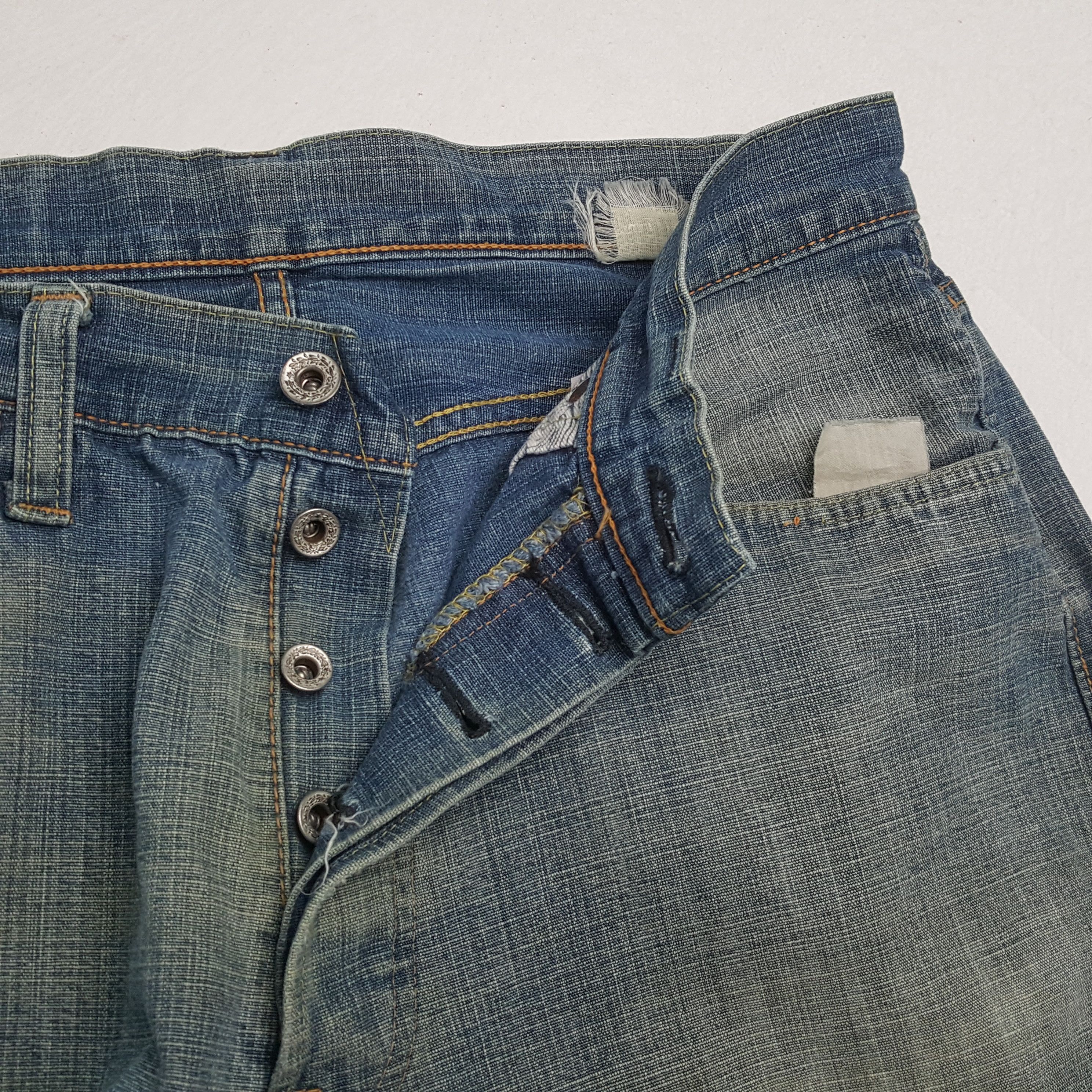 Japanese Brand × Sugar Cane × Vintage SUGAR CANE Japanese Brand Streetwear Distressed Jeans Size US 31 - 13 Thumbnail