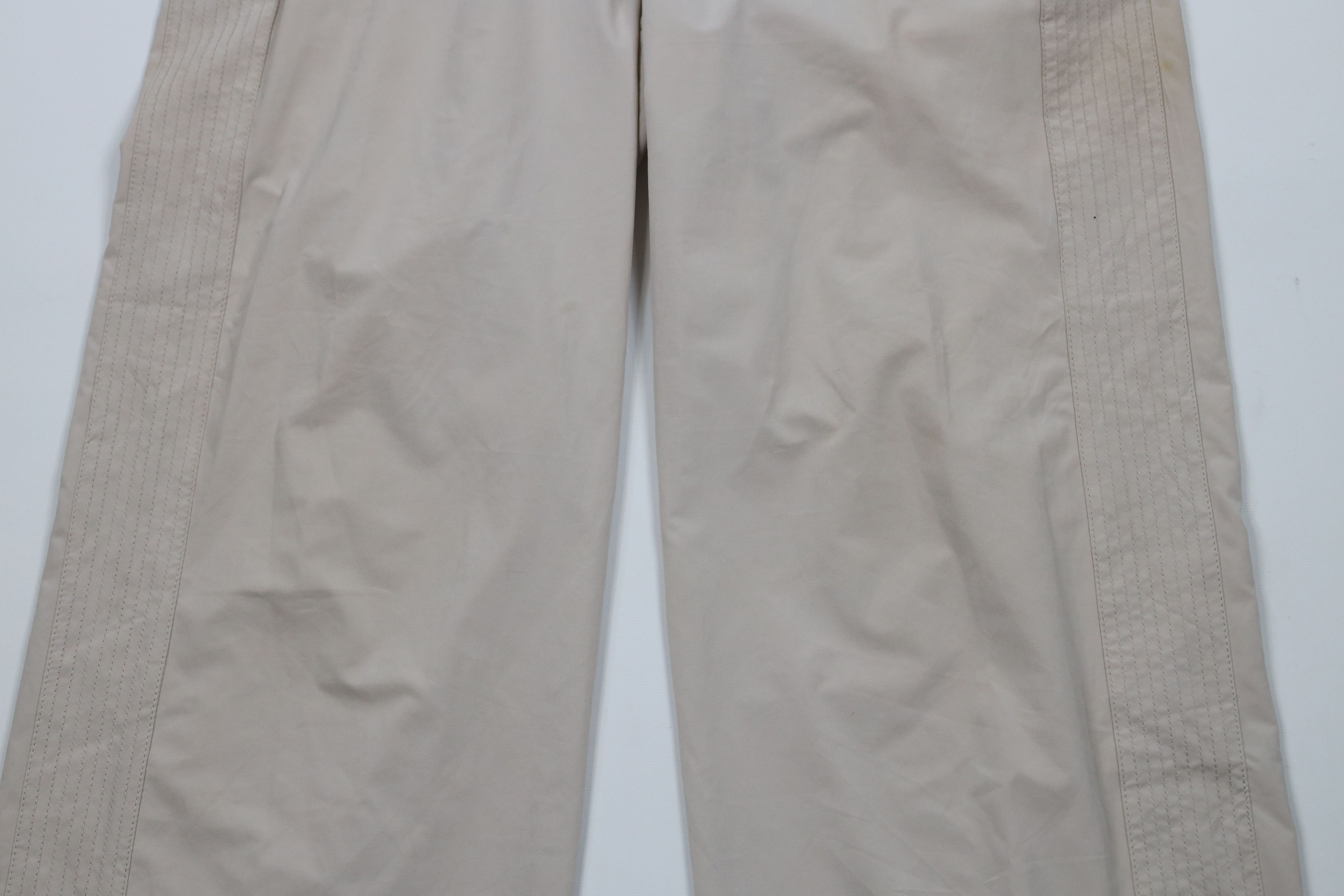 Athleta × Vintage Athleta Stretch Avenue Wide Leg Crop Pants Capris Beige Tan Size 32" / US 10 / IT 46 - 3 Thumbnail